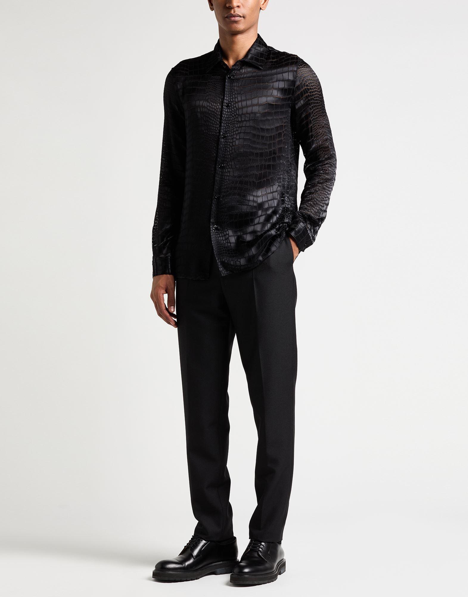 Versace Shirt Viscose, Silk in Black for Men | Lyst Versace Shirt Viscose, Silk in Black for Men | Lyst