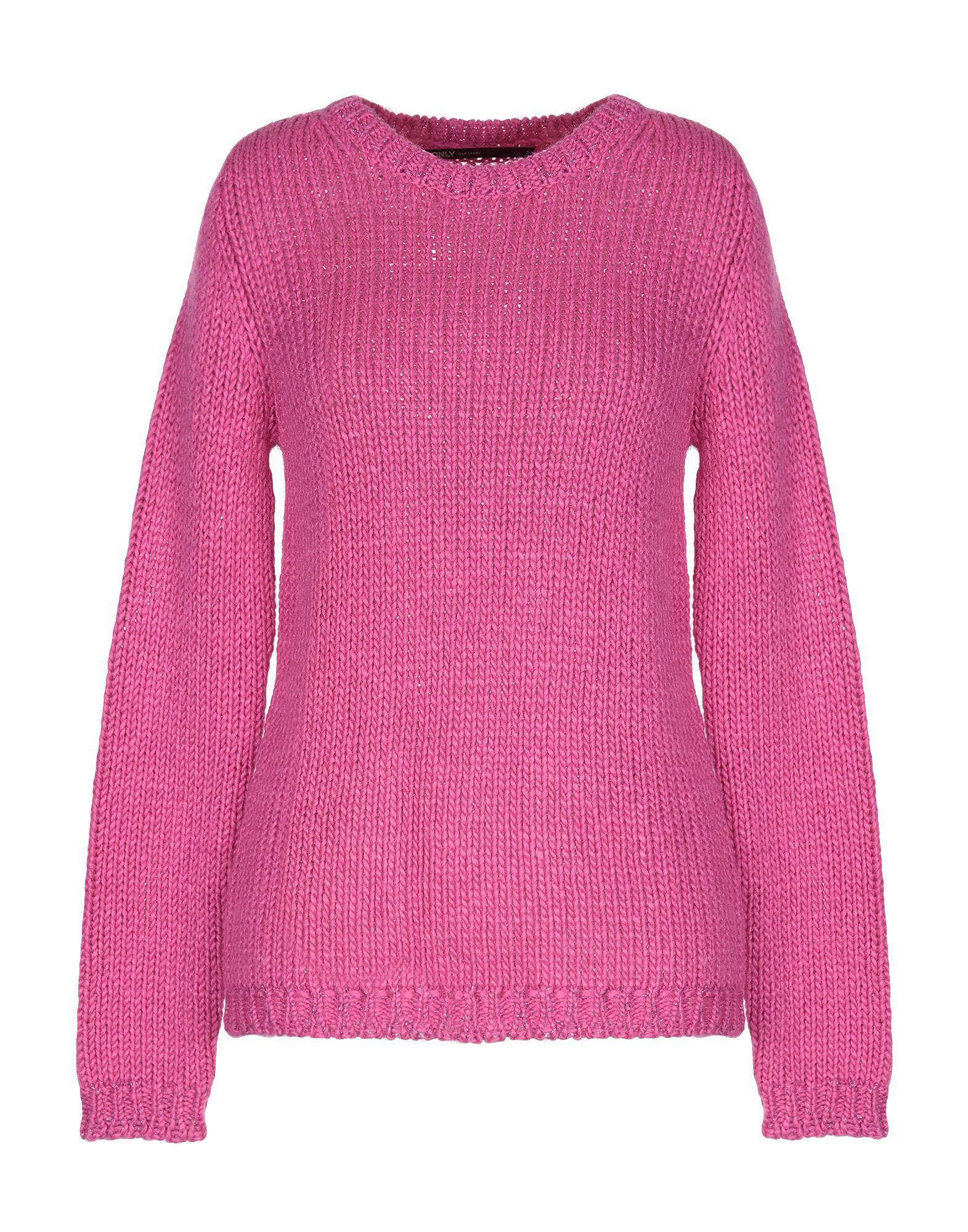 ONLY Synthetic Jumper in Fuchsia (Pink) - Lyst