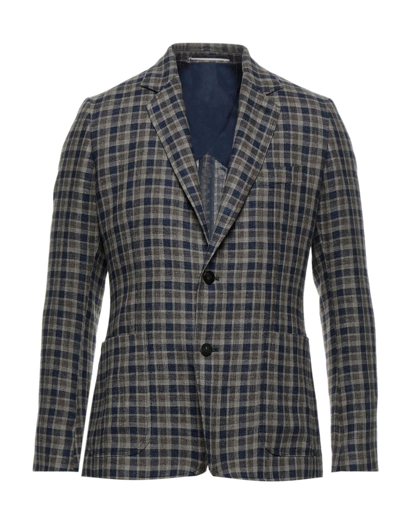 gray suit jacket with khakis