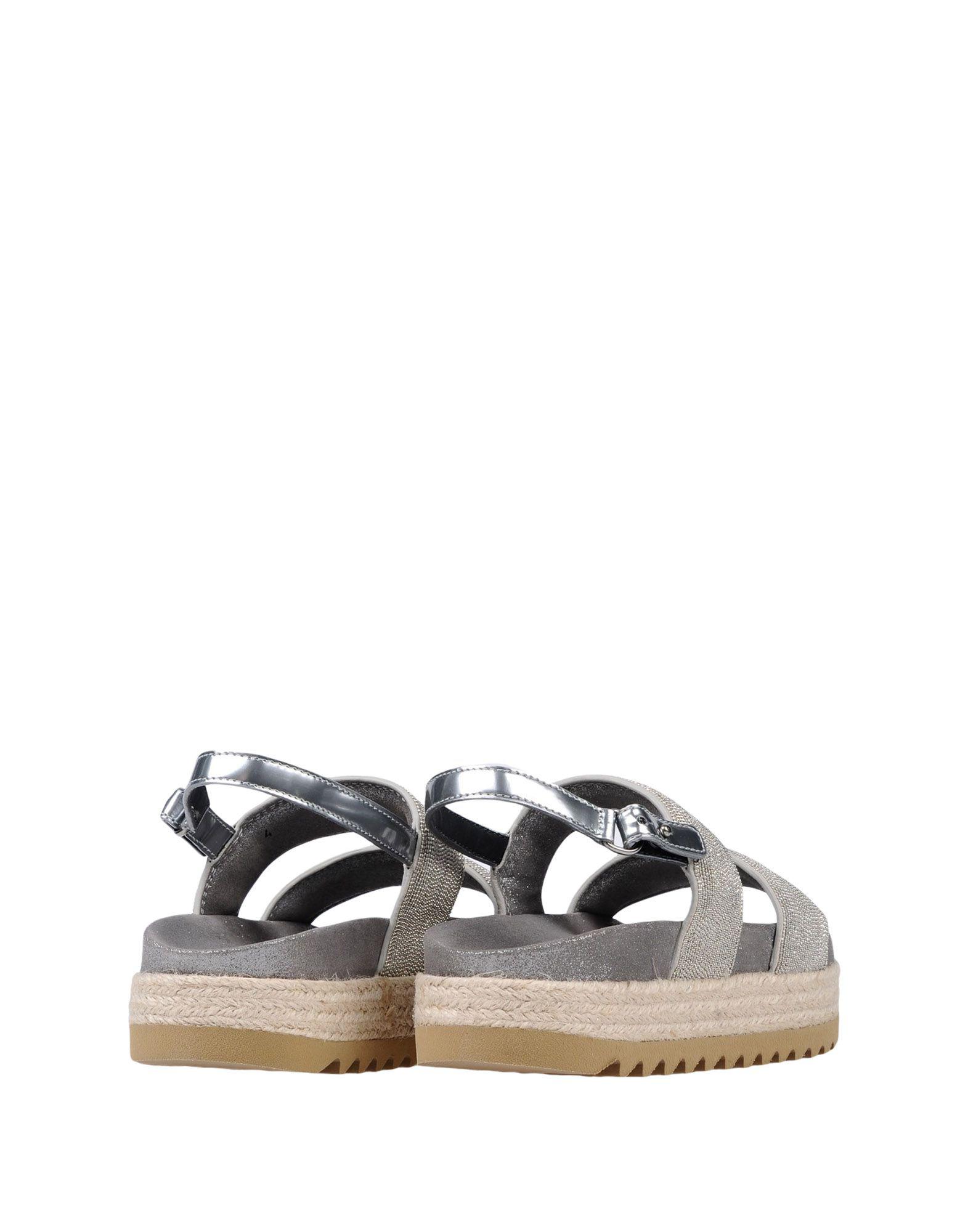 Brunello Cucinelli Rubber Sandals in Silver (Metallic) - Lyst