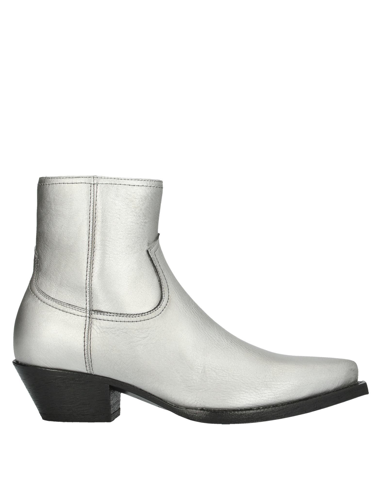 saint laurent silver boots