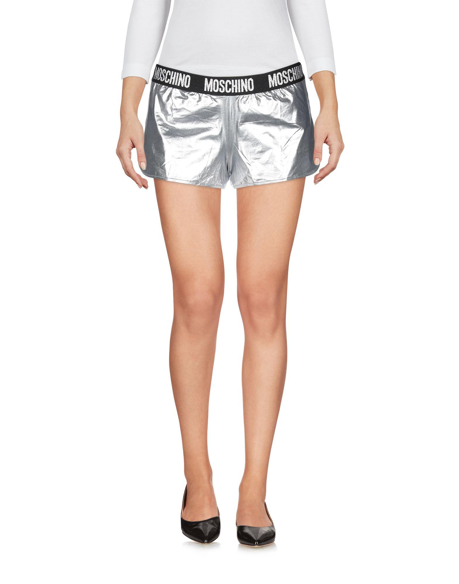 Moschino Shorts in Silver (Metallic) Lyst