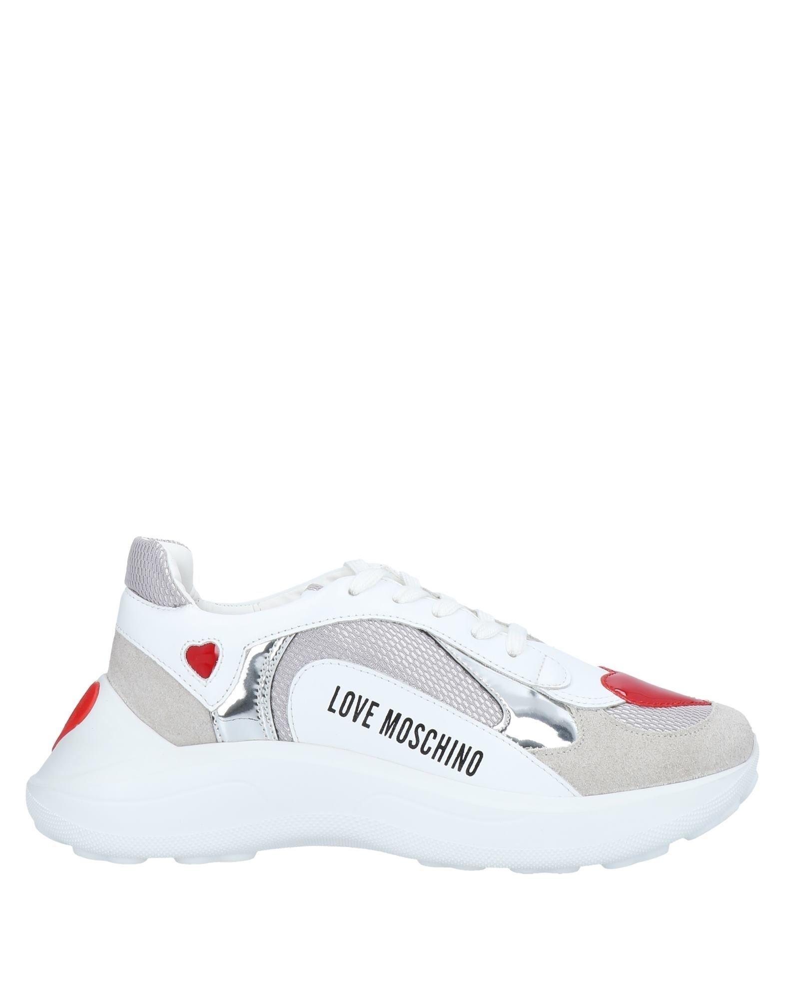 Love Moschino Trainers in Light Grey (White) - Lyst
