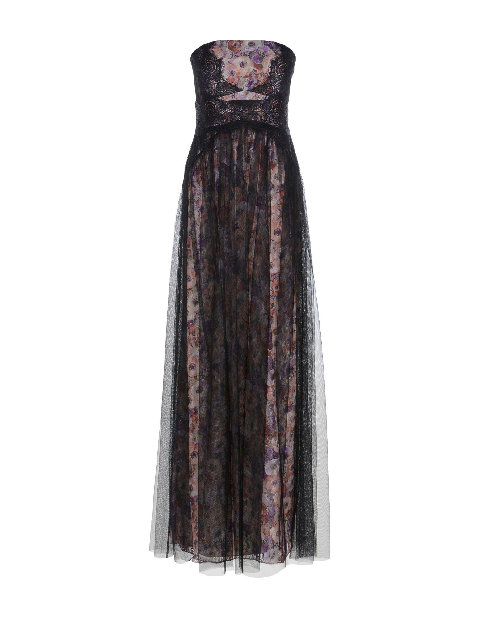 Mikael Aghal Lace Long Dress in Black - Lyst