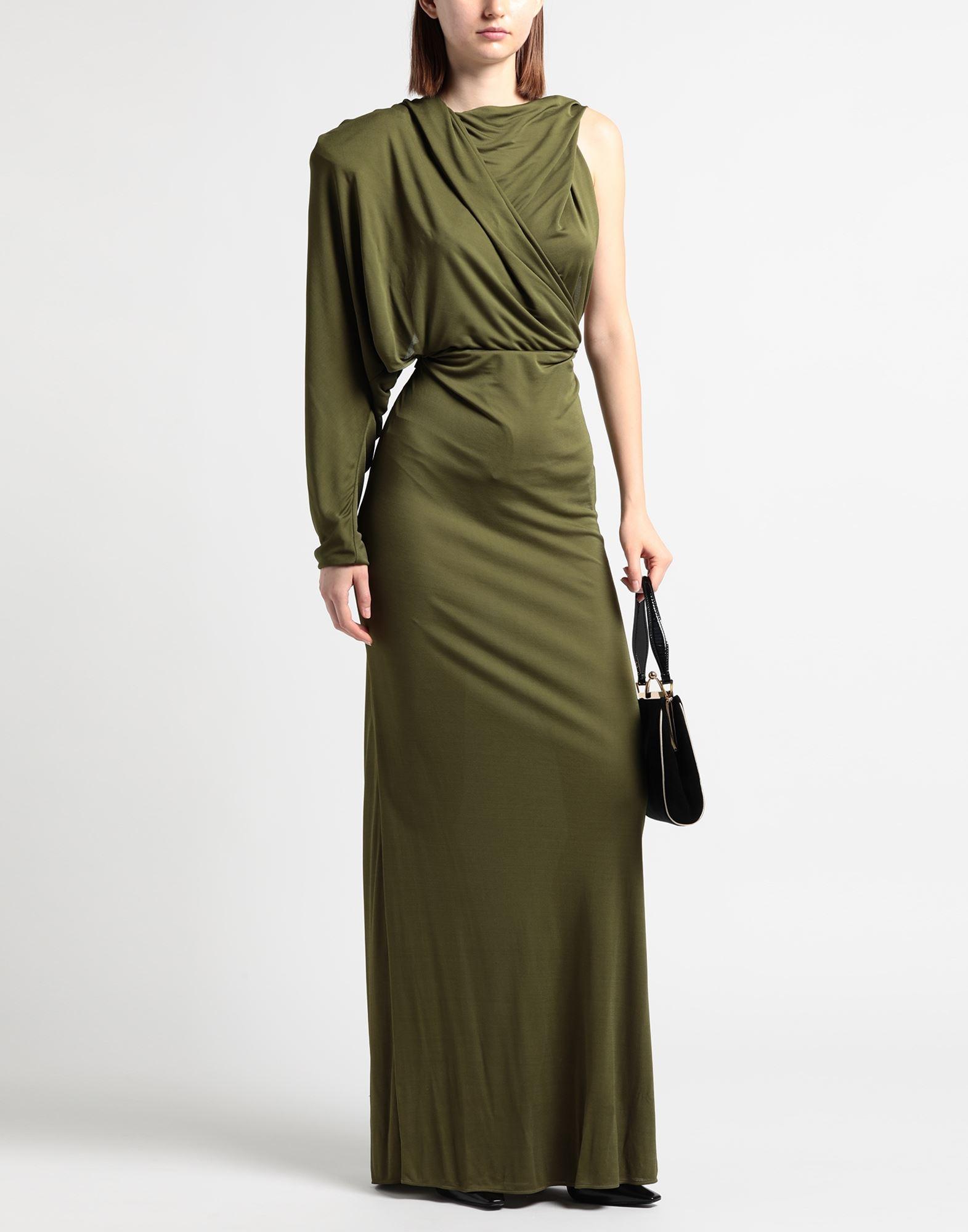 green emerald velvet dress 1990 Vintage Yves Saint Laurent Safari Lace Up Dress  Recess