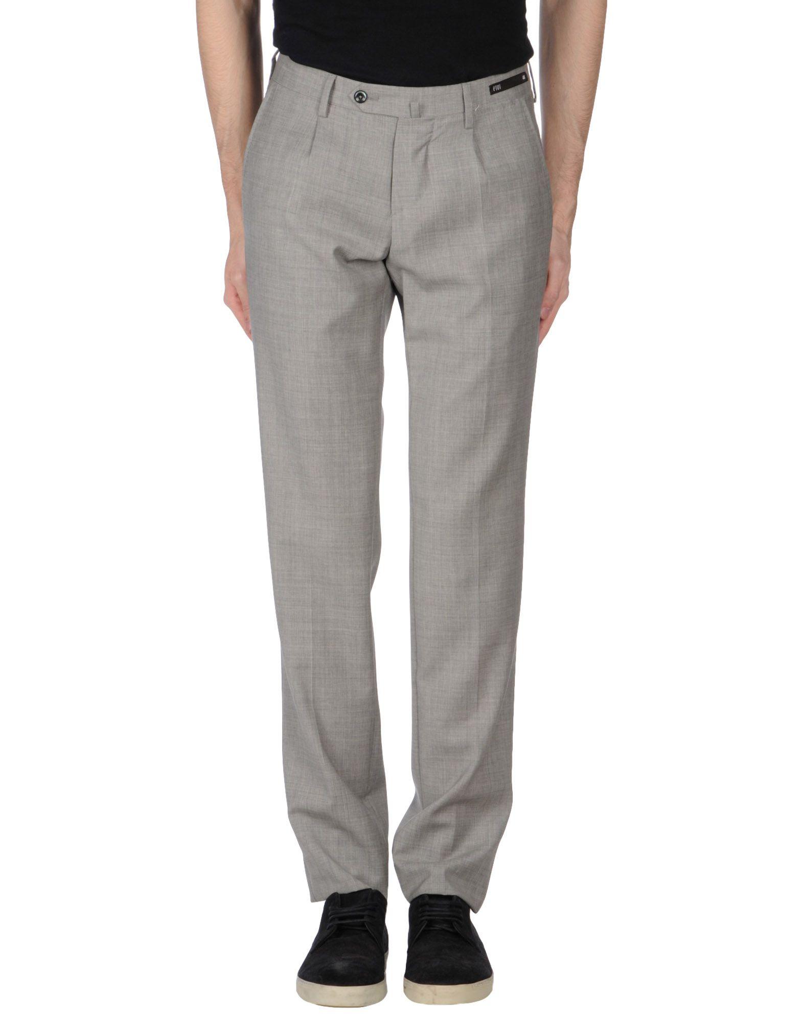 PT01 Wool Casual Trouser in Grey (Gray) for Men - Lyst