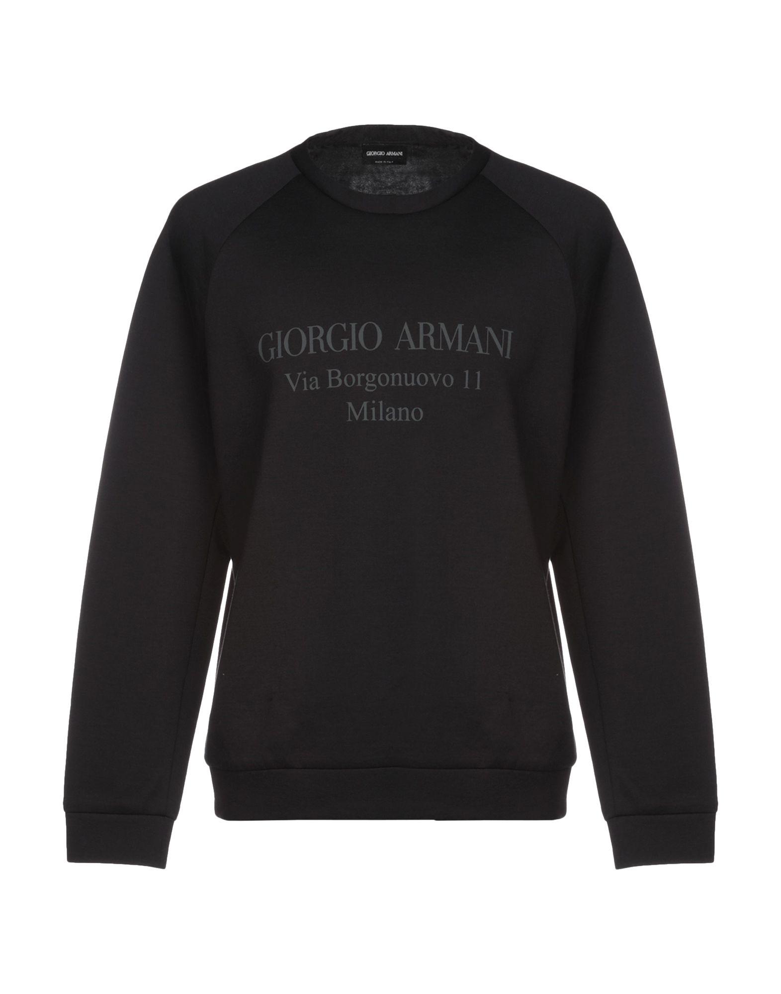 Giorgio Armani Cotton Sweatshirt in Dark Blue (Blue) for Men - Lyst