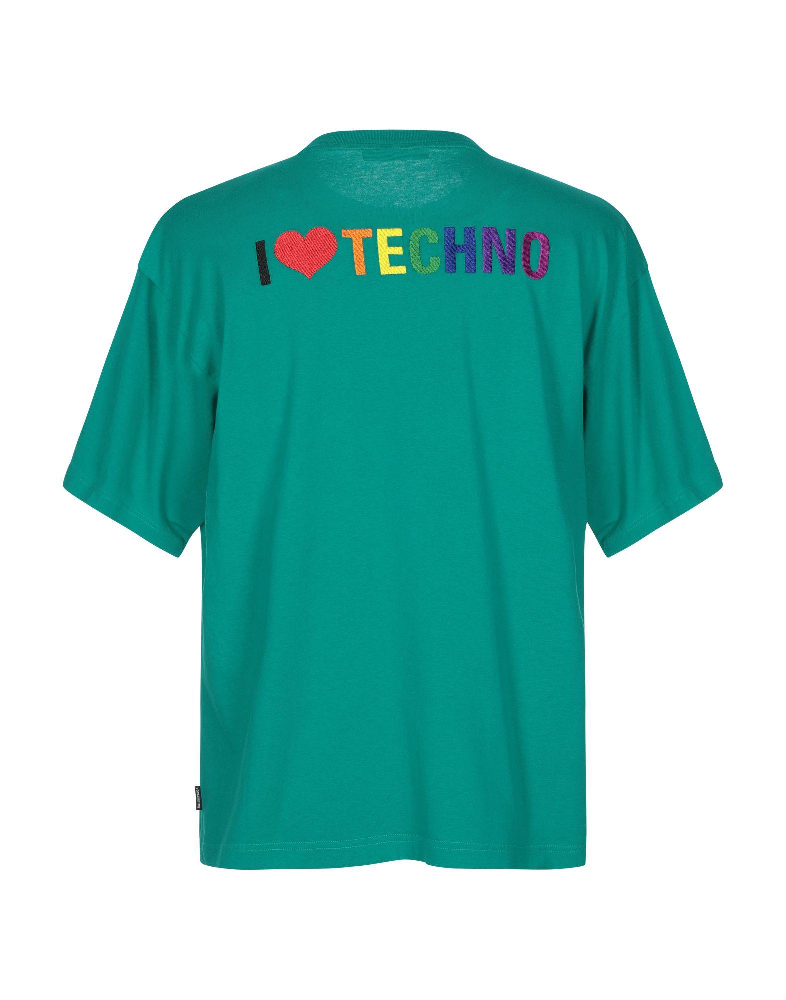 green balenciaga t shirt