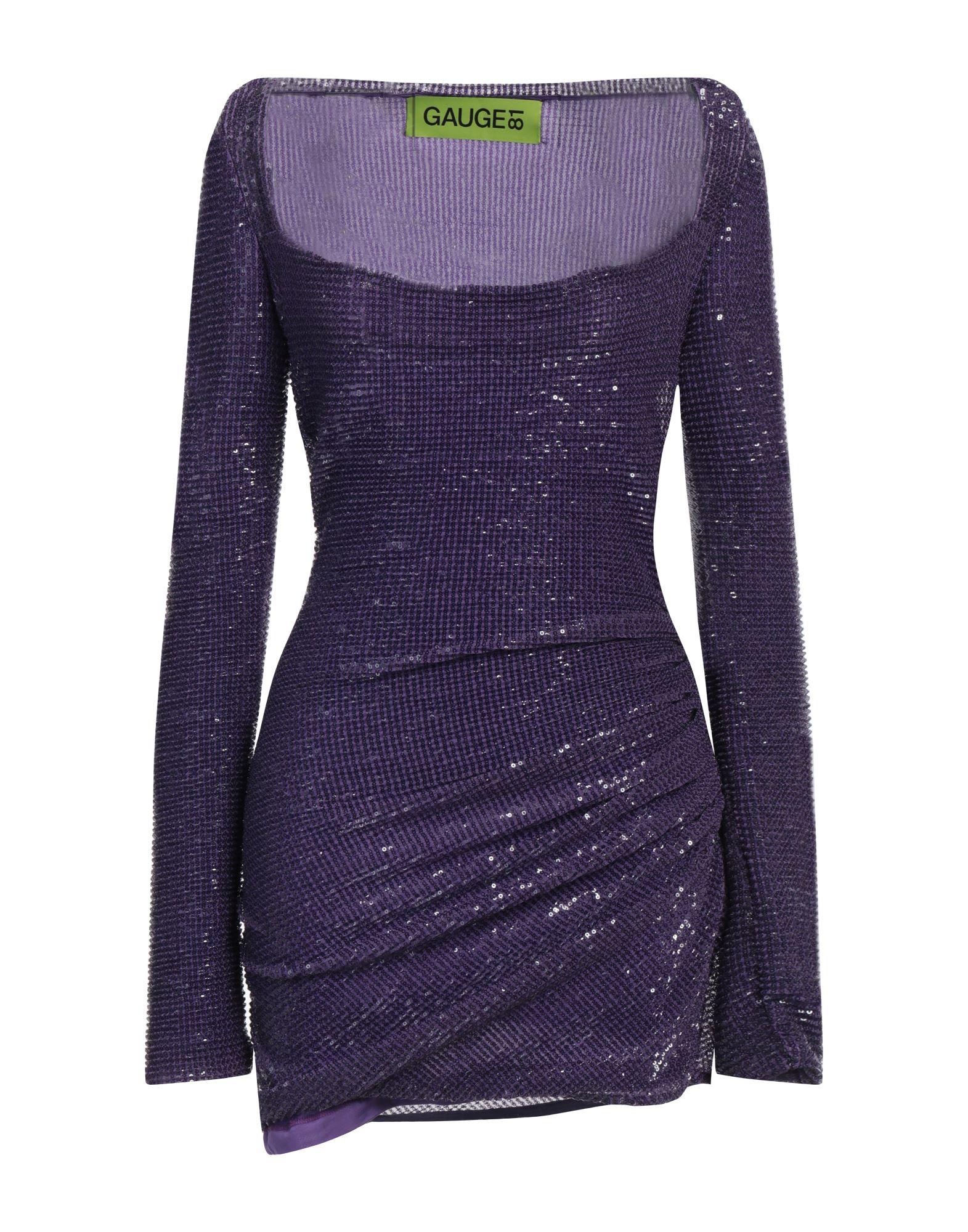 fitted lace wedding dress Gauge81 Women's Hirata Knot Silk Minidress - Aster Purple main image 0