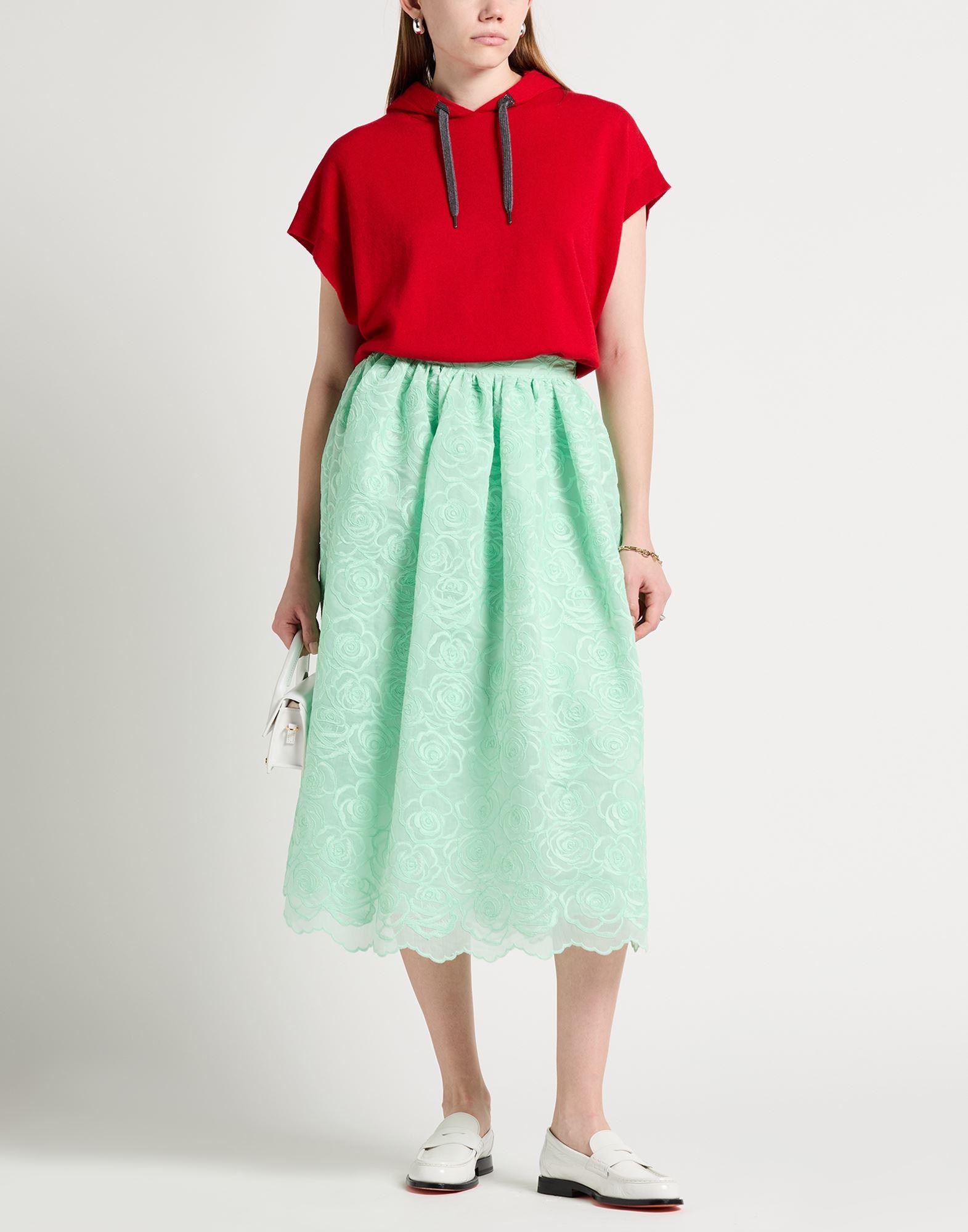 ワンピース VIVETTA Women Long Skirts 74VV51627 Green VIVI - Green Frilled Hem Maxi Skirt – chouette club