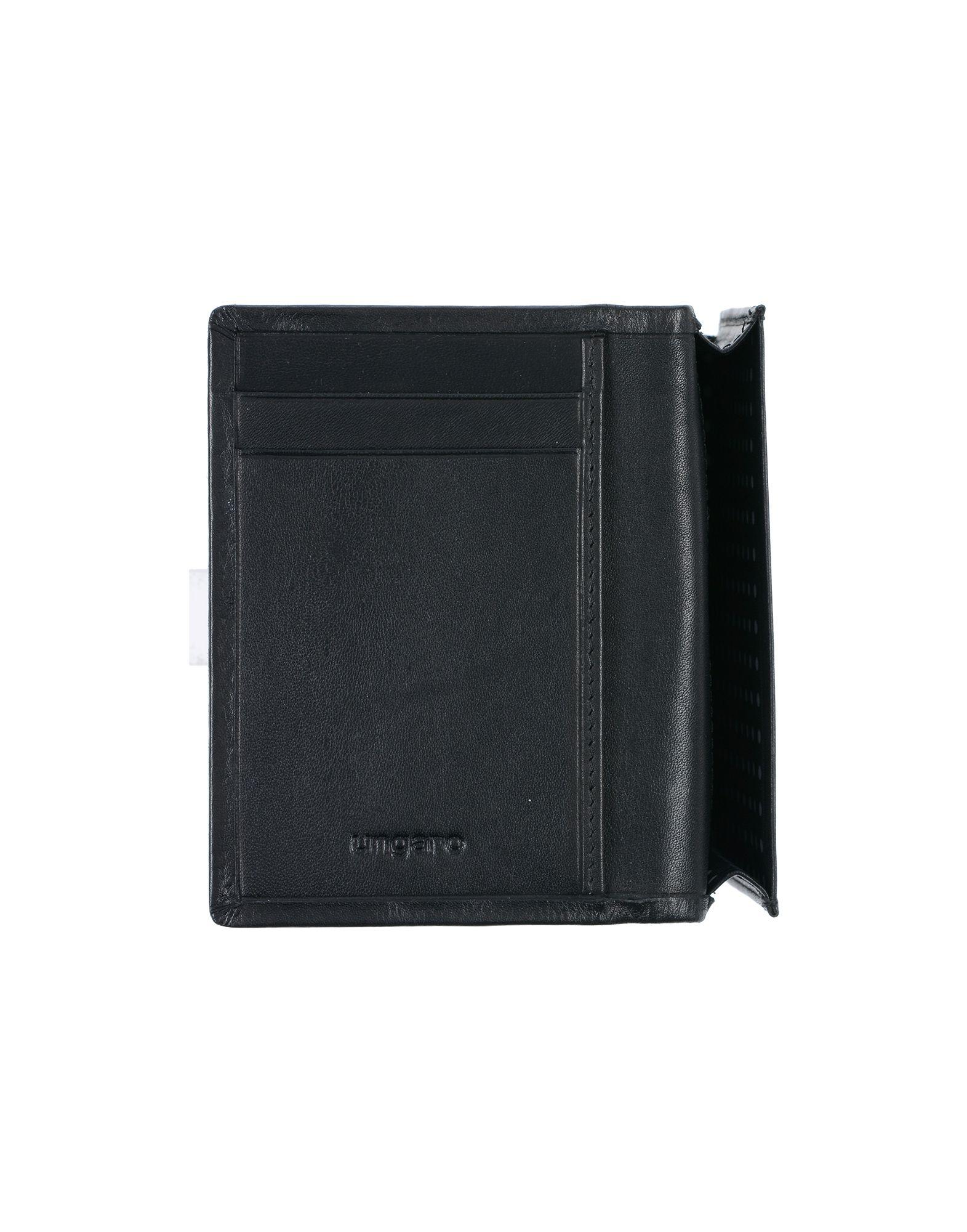 Emanuel Ungaro Leather Wallet in Black for Men - Lyst