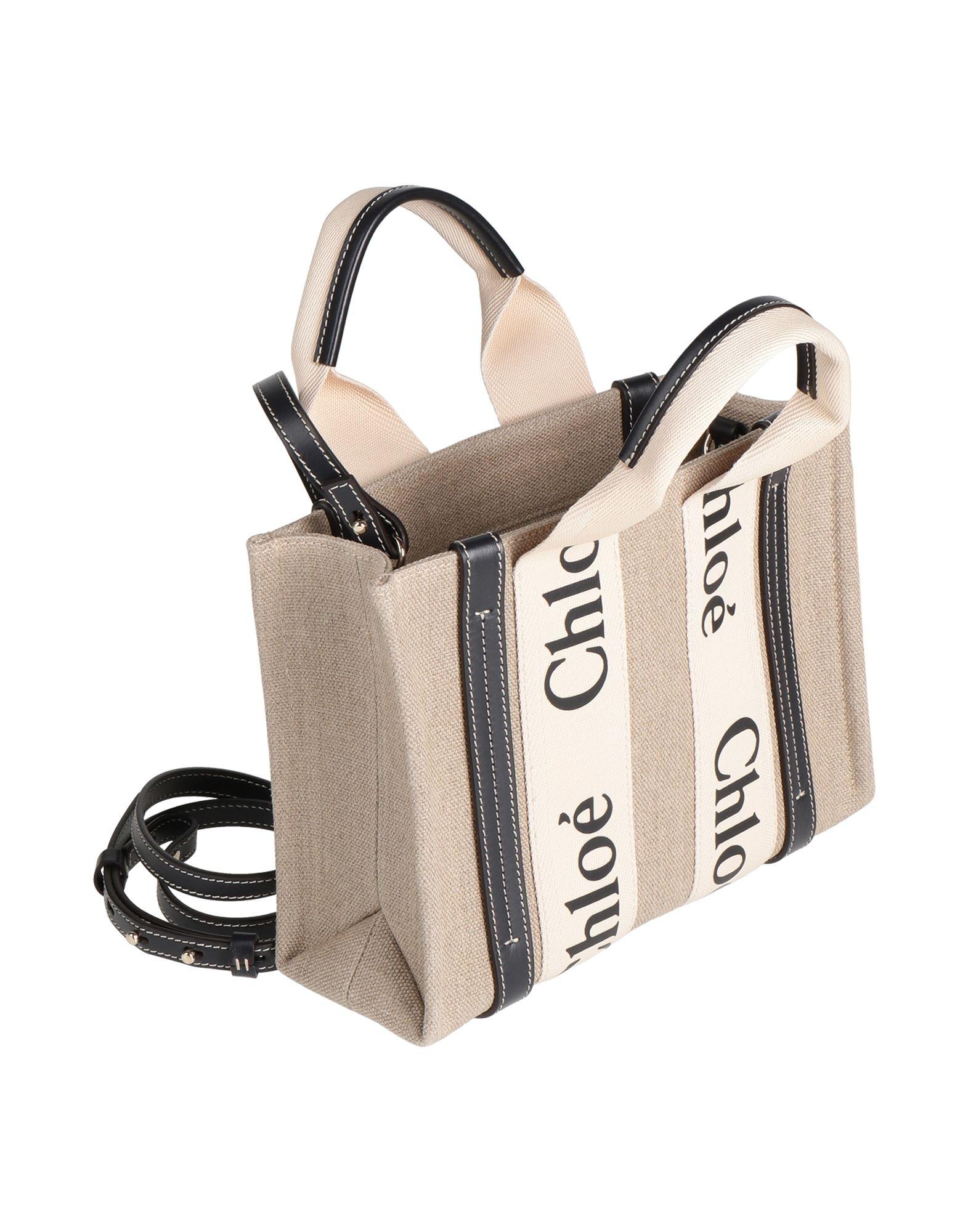 CHLOE Sand Fabric Medium Chlo?? Carry Shopping Bag