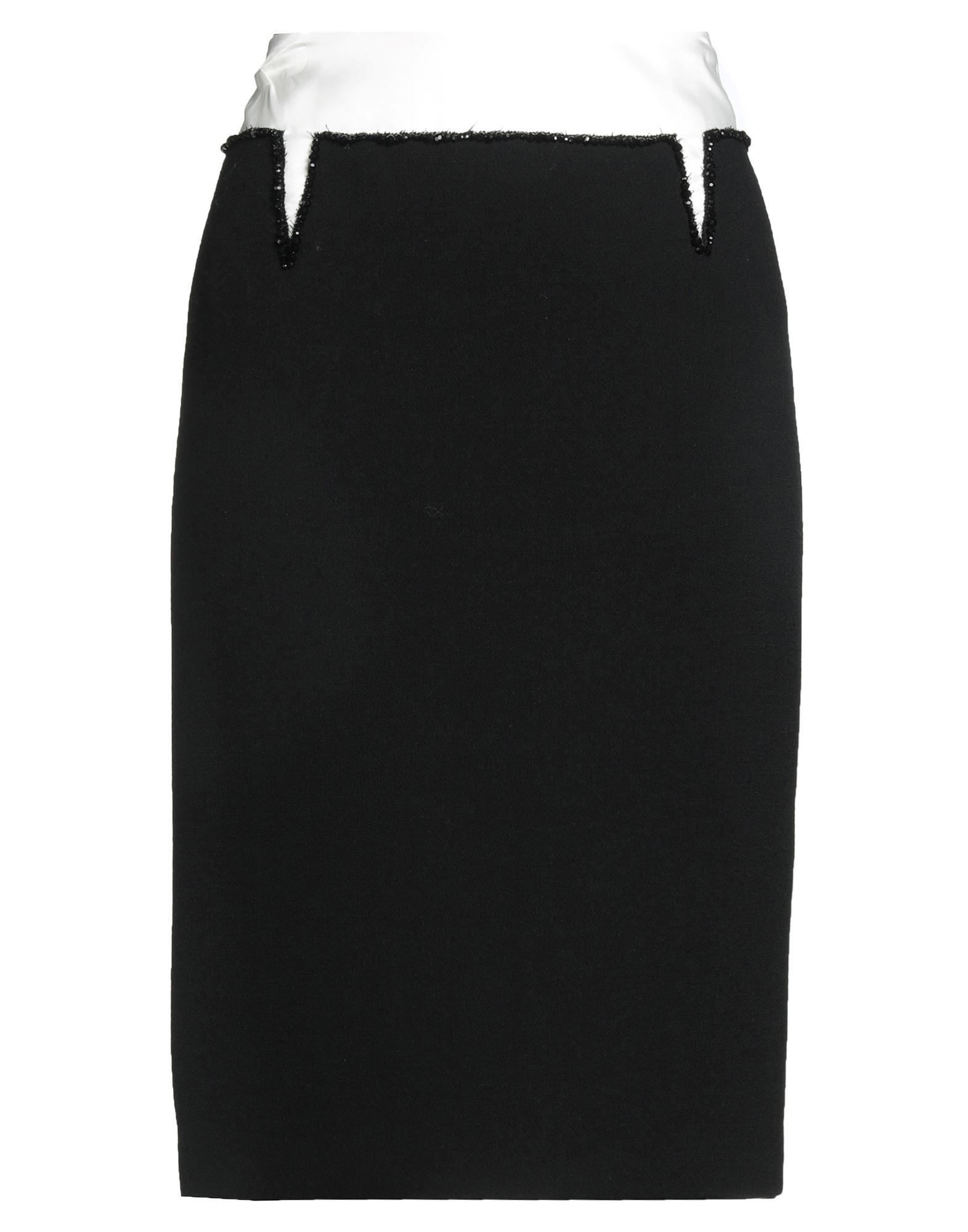 N° 21 Woman Skirt Black 25EN2S0C0145279 9000 Back Zipper RN#106409 Women's Black A-Line Skirt Size 10 | eBay