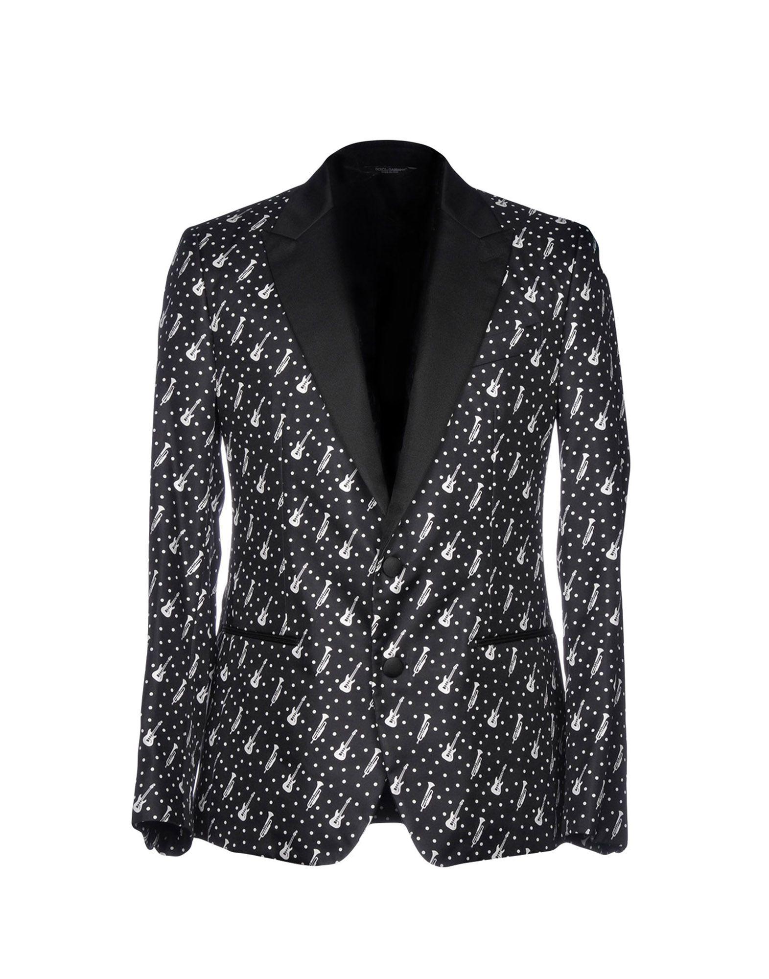 Dolce & Gabbana Satin Blazer in Black for Men - Lyst