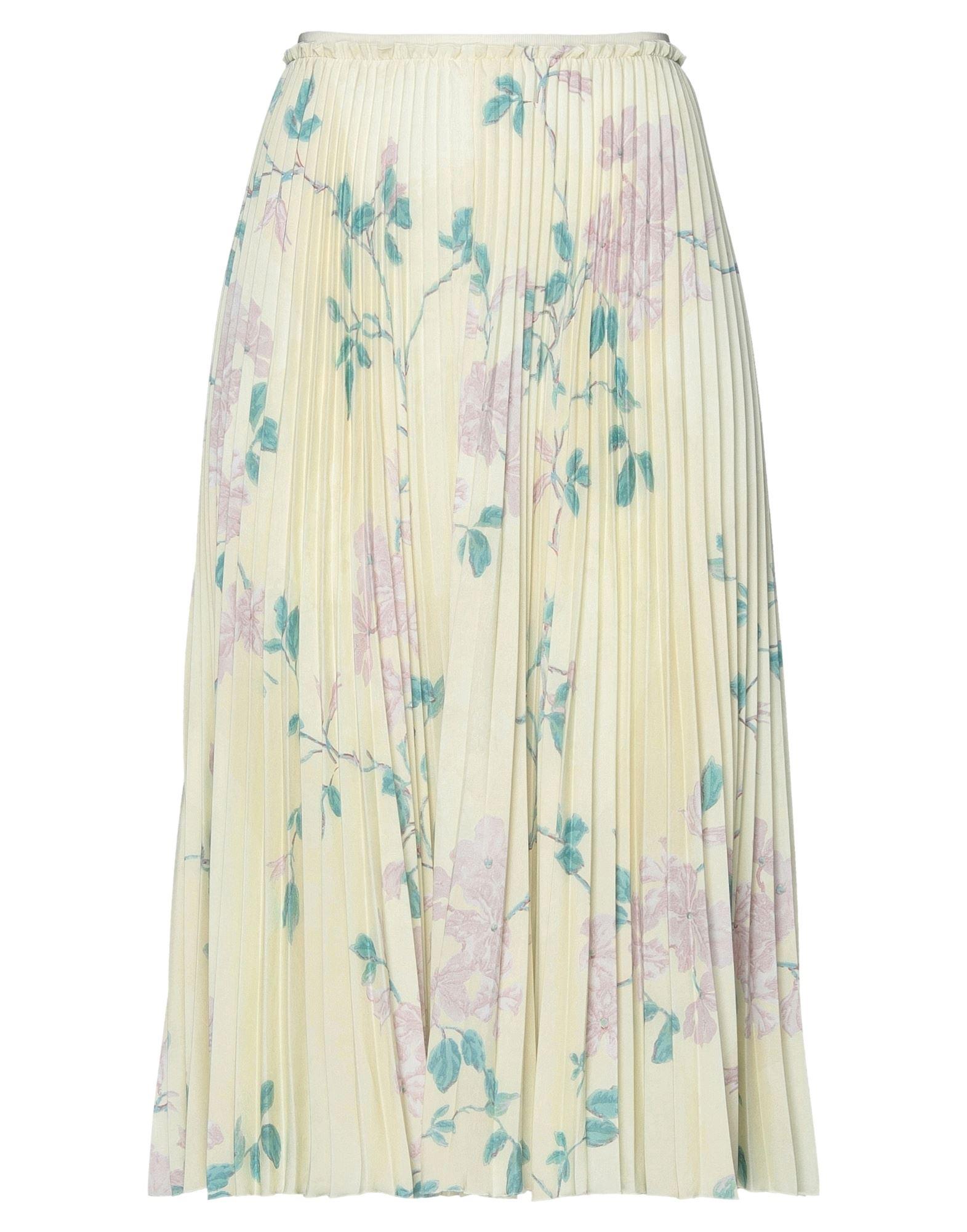 RED Valentino Synthetic Midi Skirt in Light Yellow (Yellow) - Lyst