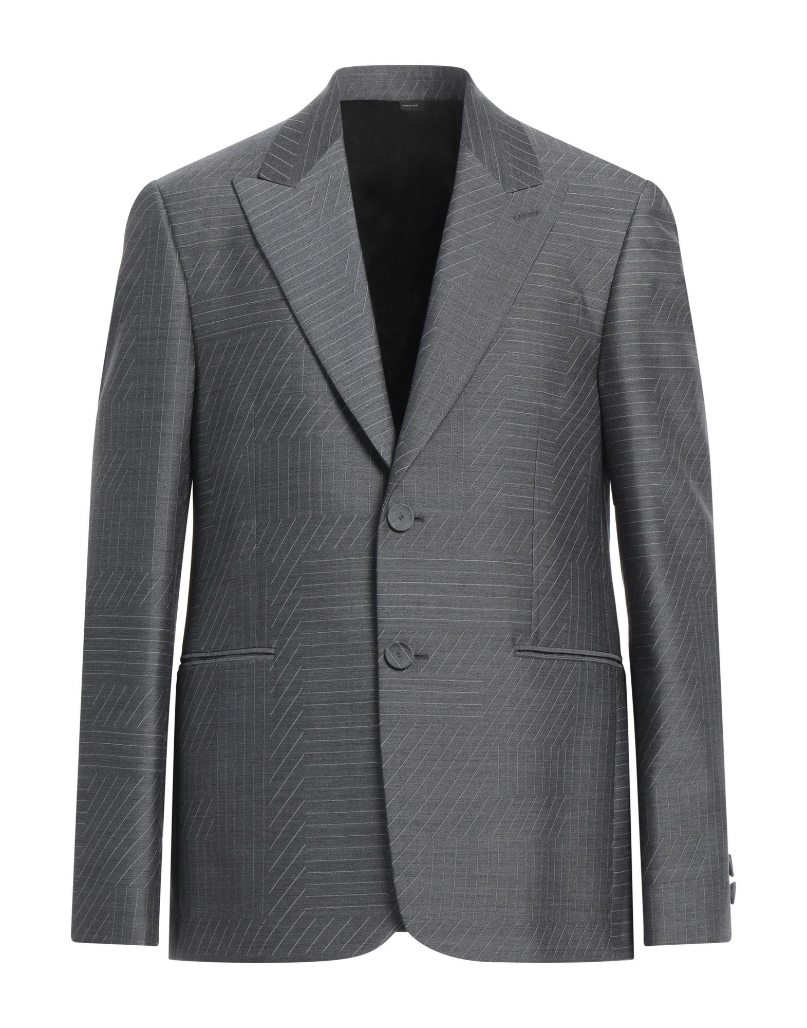 ジャケット FENDI SS24 Dove grey mohair blend blazer (FJ7492S9A F0U6W) Blouson Wool Gray | Fendi