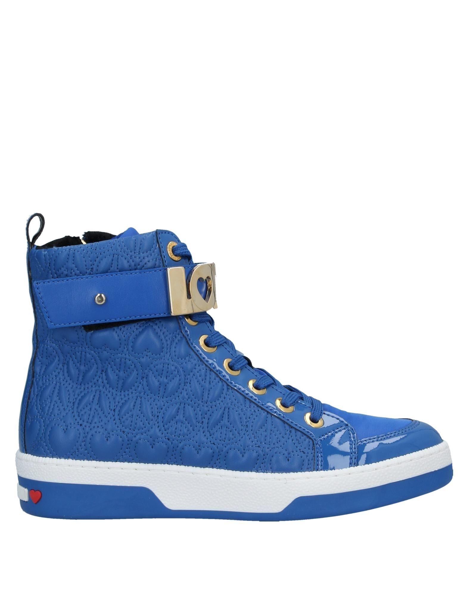 love moschino high top sneakers
