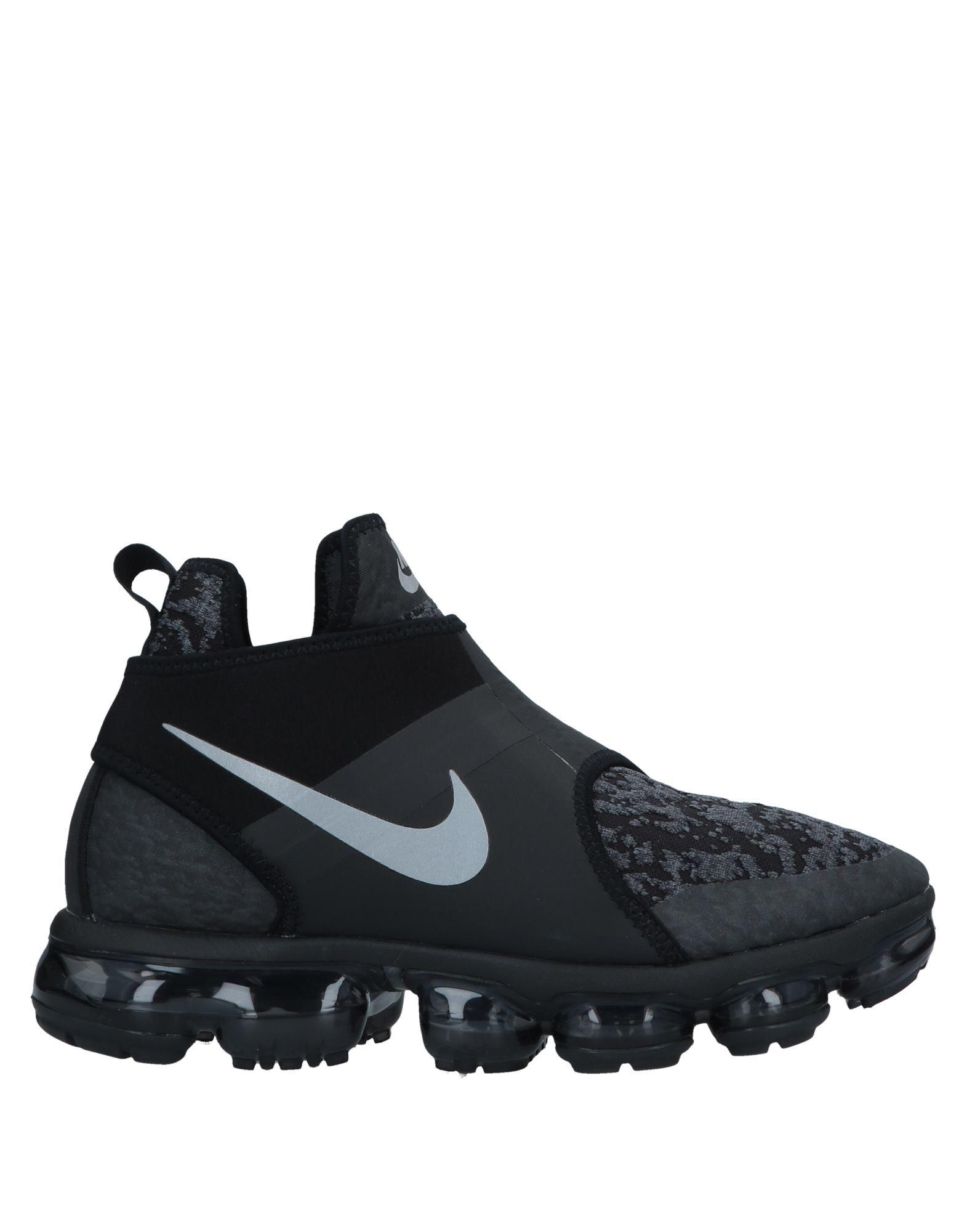 nike high tops black and white