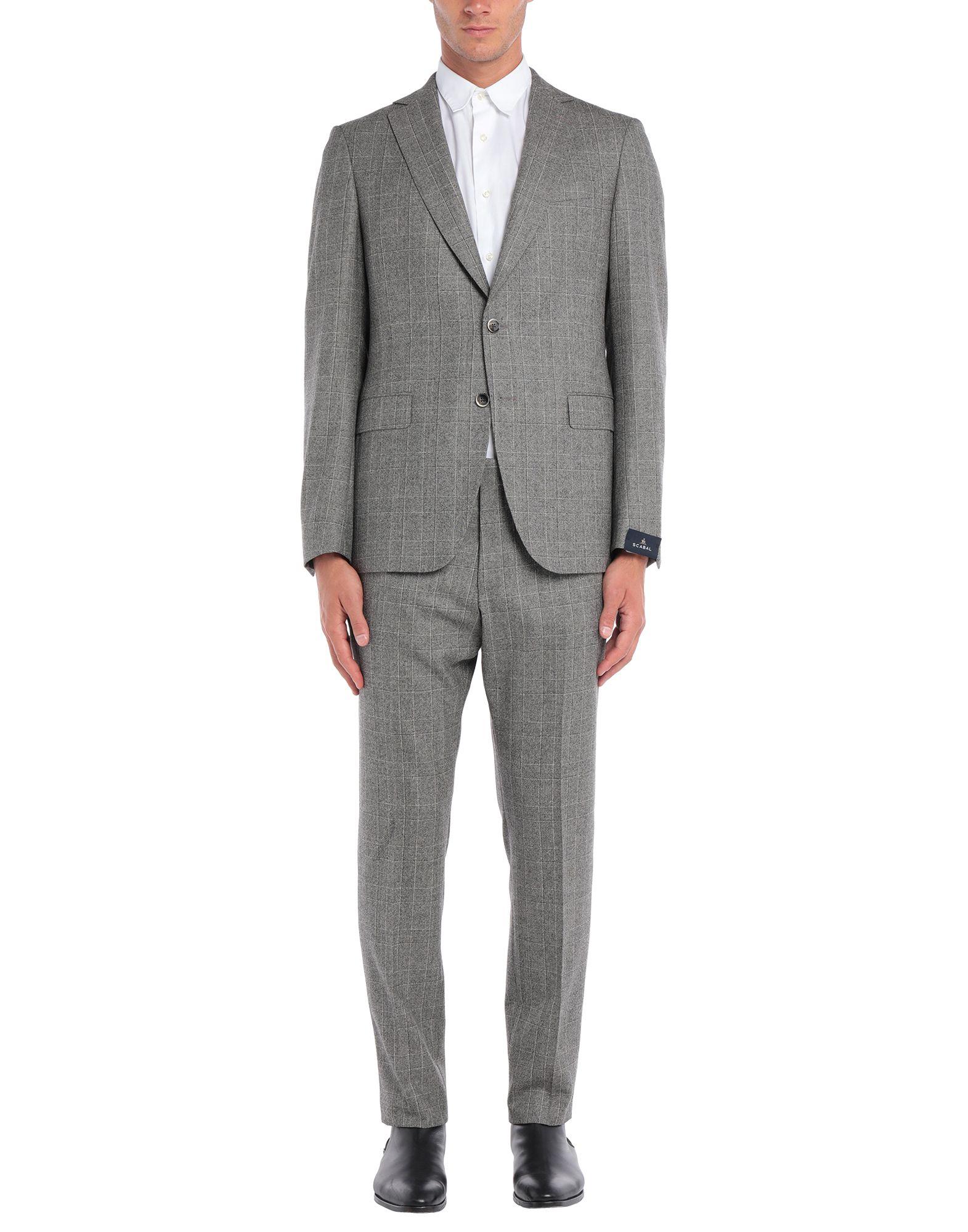 SCABAL® Flannel Suit in Grey (Gray) for Men - Lyst
