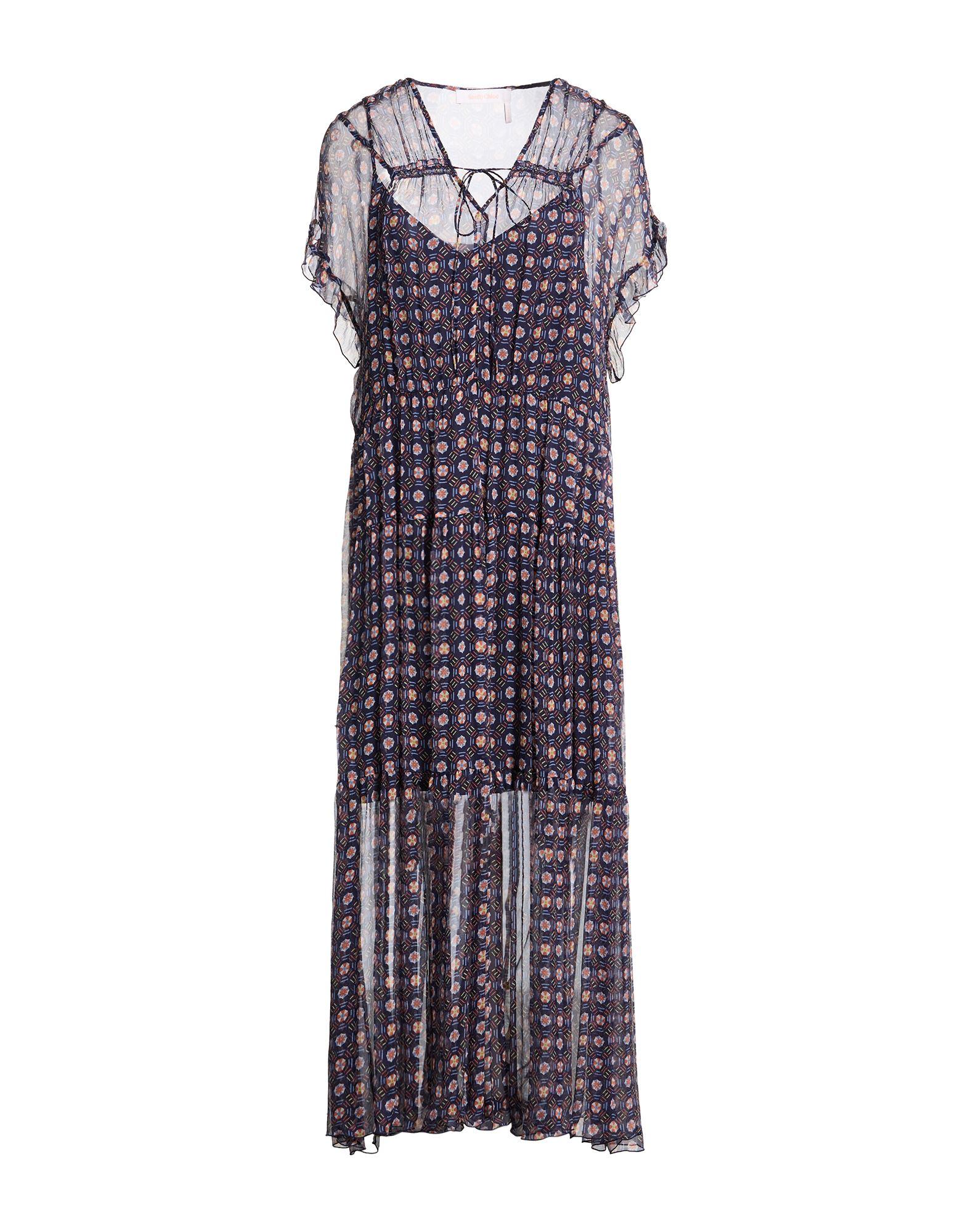 cutout printed cotton maxi dress by see by chloe See By Chloé Maxi dresses for Women | Online Sale up to 45% off