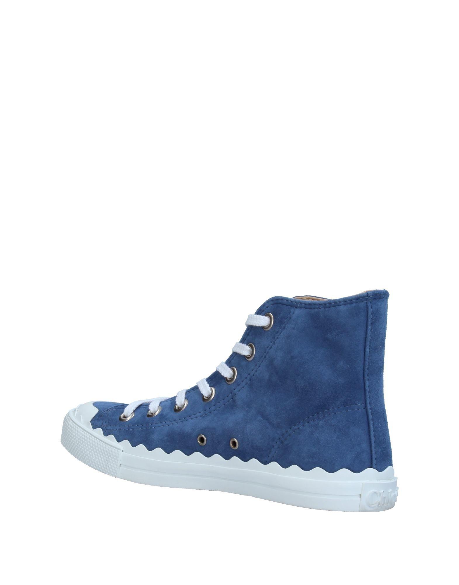 chloe lace high top sneakers