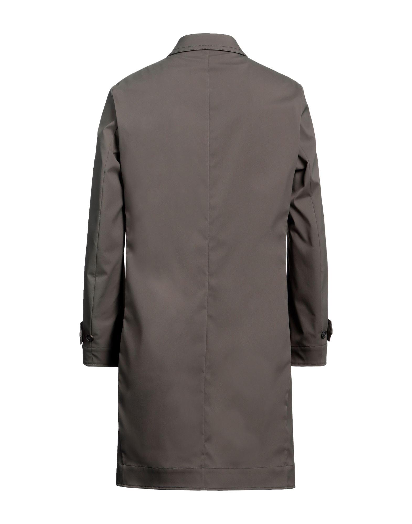 Canali Overcoat Trench Coat in Gray for Men Lyst