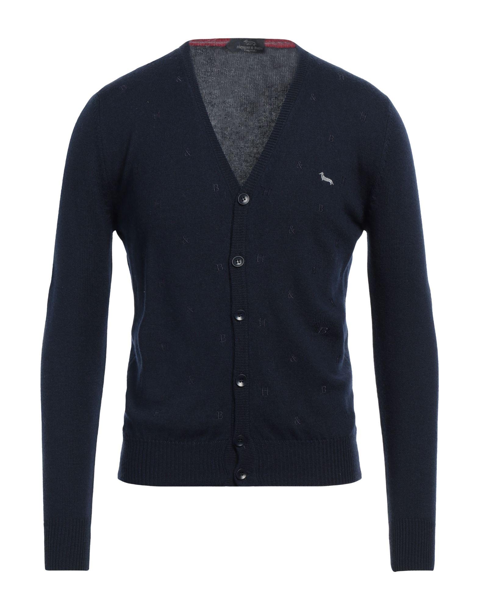 Harmont Blaine Midnight Cardigan Wool in Blue for Men Lyst