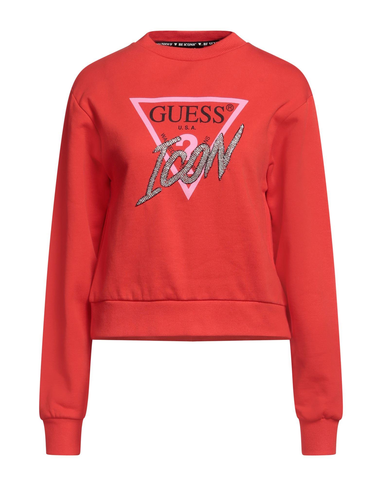 Guess Sweatshirt in Red | Lyst
