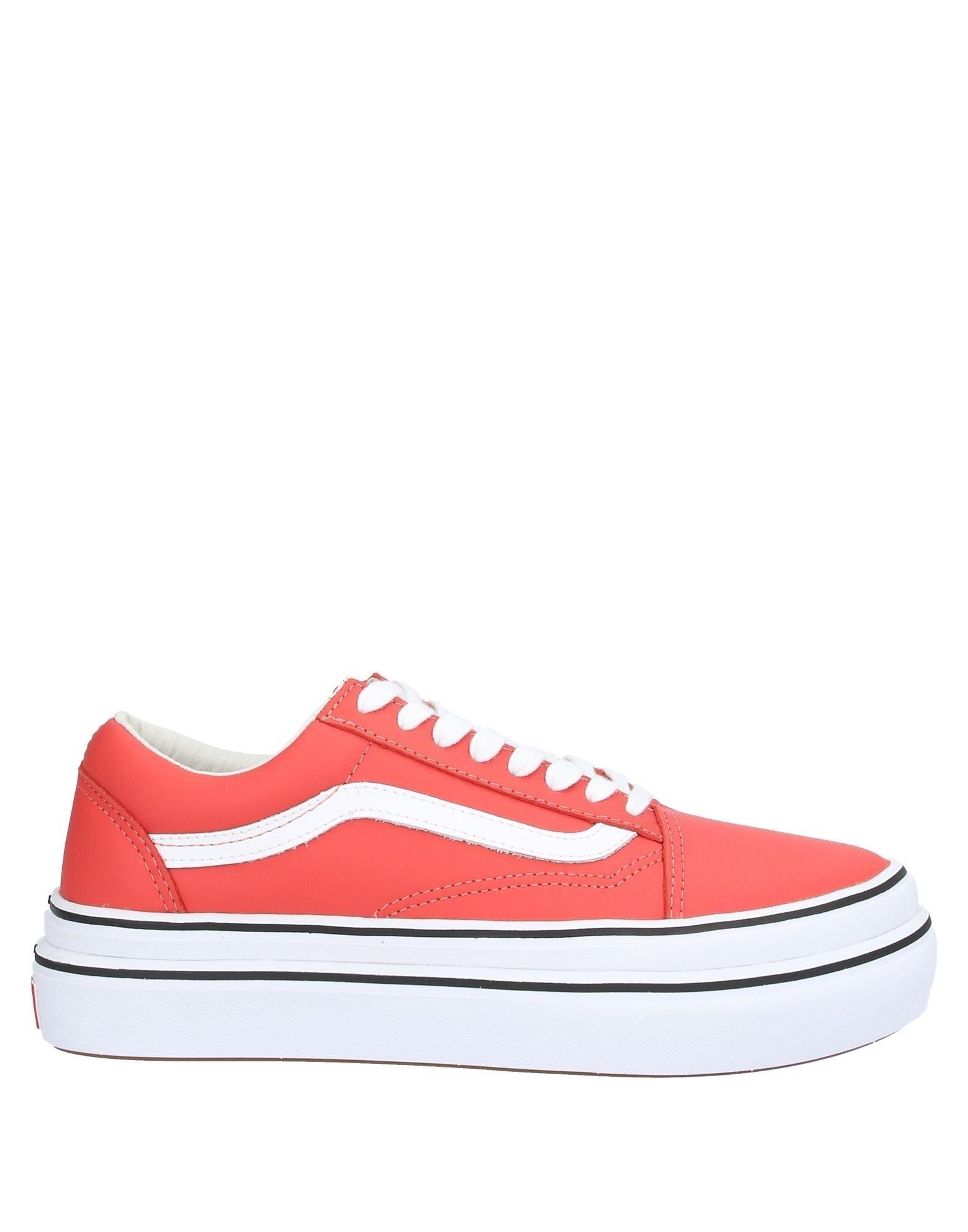 low cut red vans