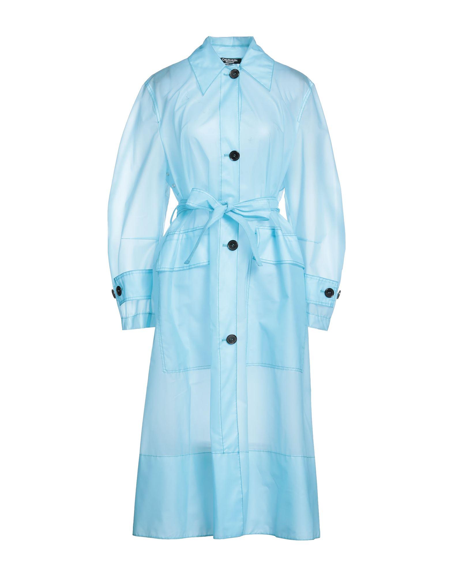 CALVIN KLEIN 205W39NYC Overcoat in Blue | Lyst