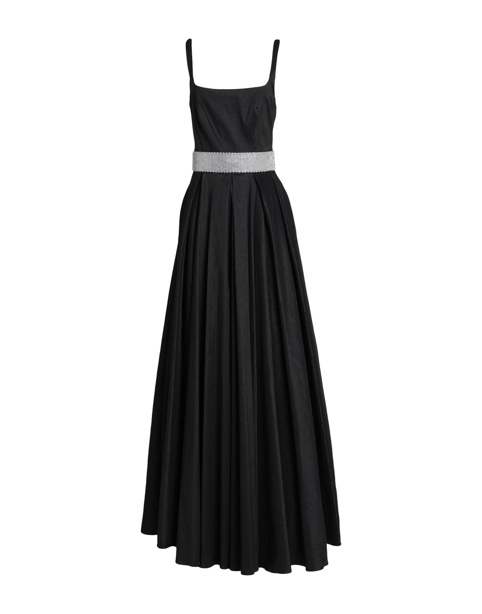 ATELIER LEGORA Synthetic Long Dress in Black | Lyst