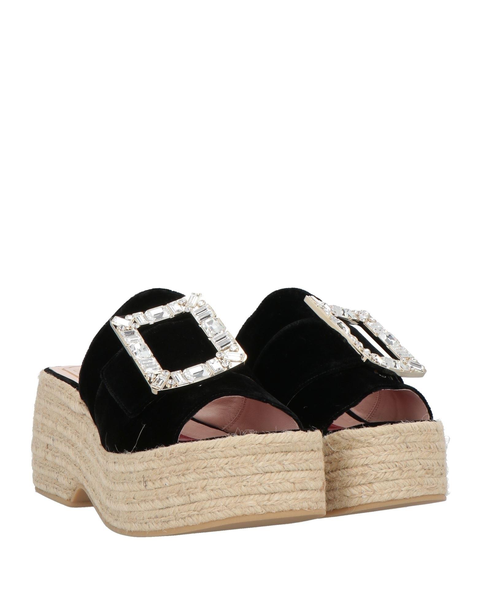 Espadrilles et sandales Noir pour femme Lyst