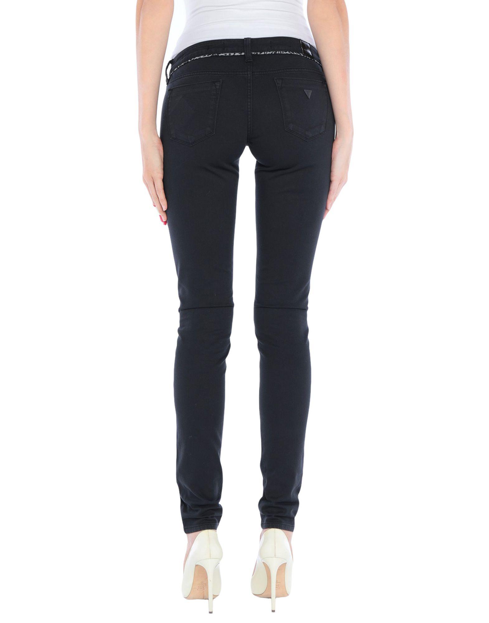 Guess Cotton Casual Pants in Black - Lyst