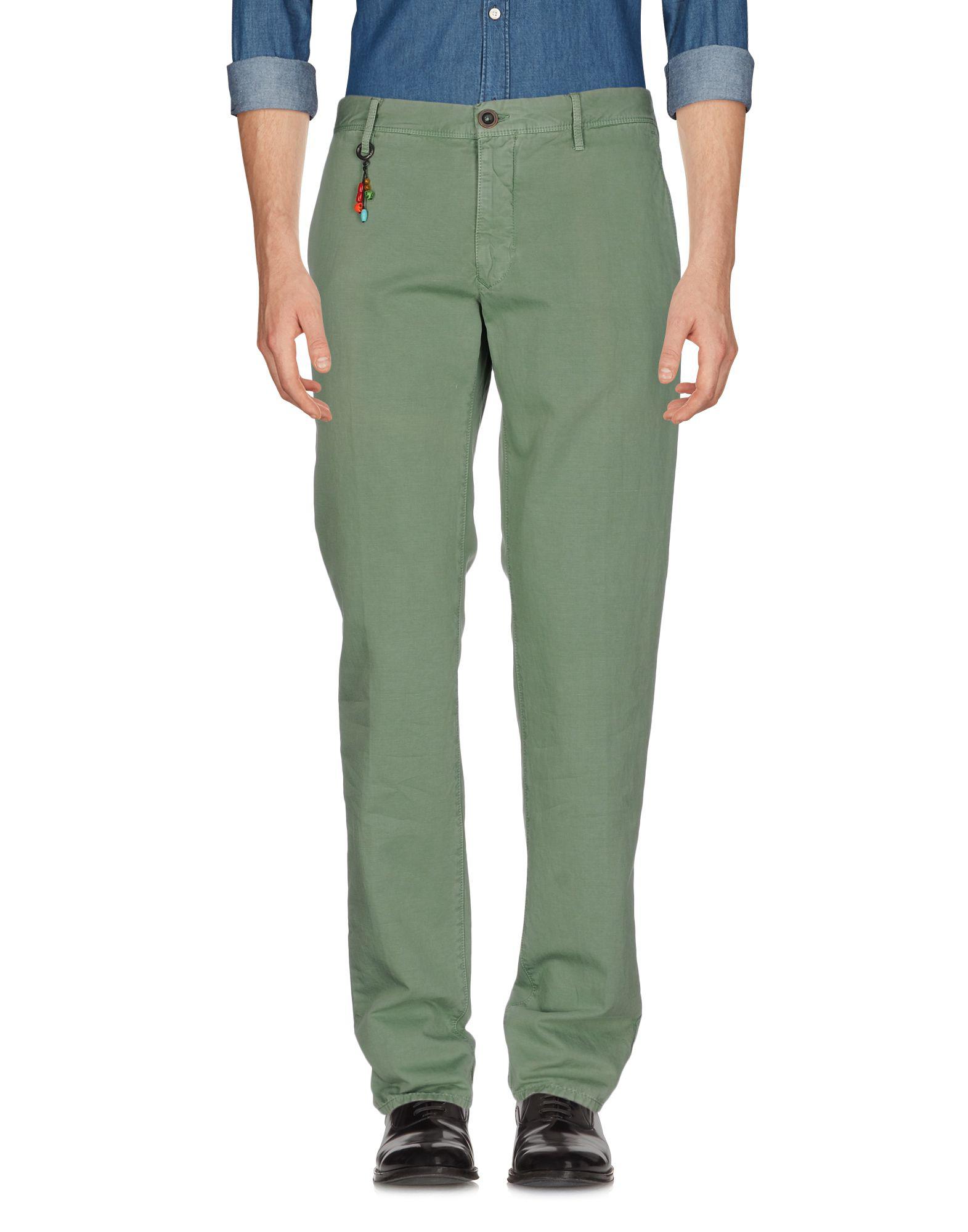 Incotex Cotton Casual Pants in Green for Men Lyst