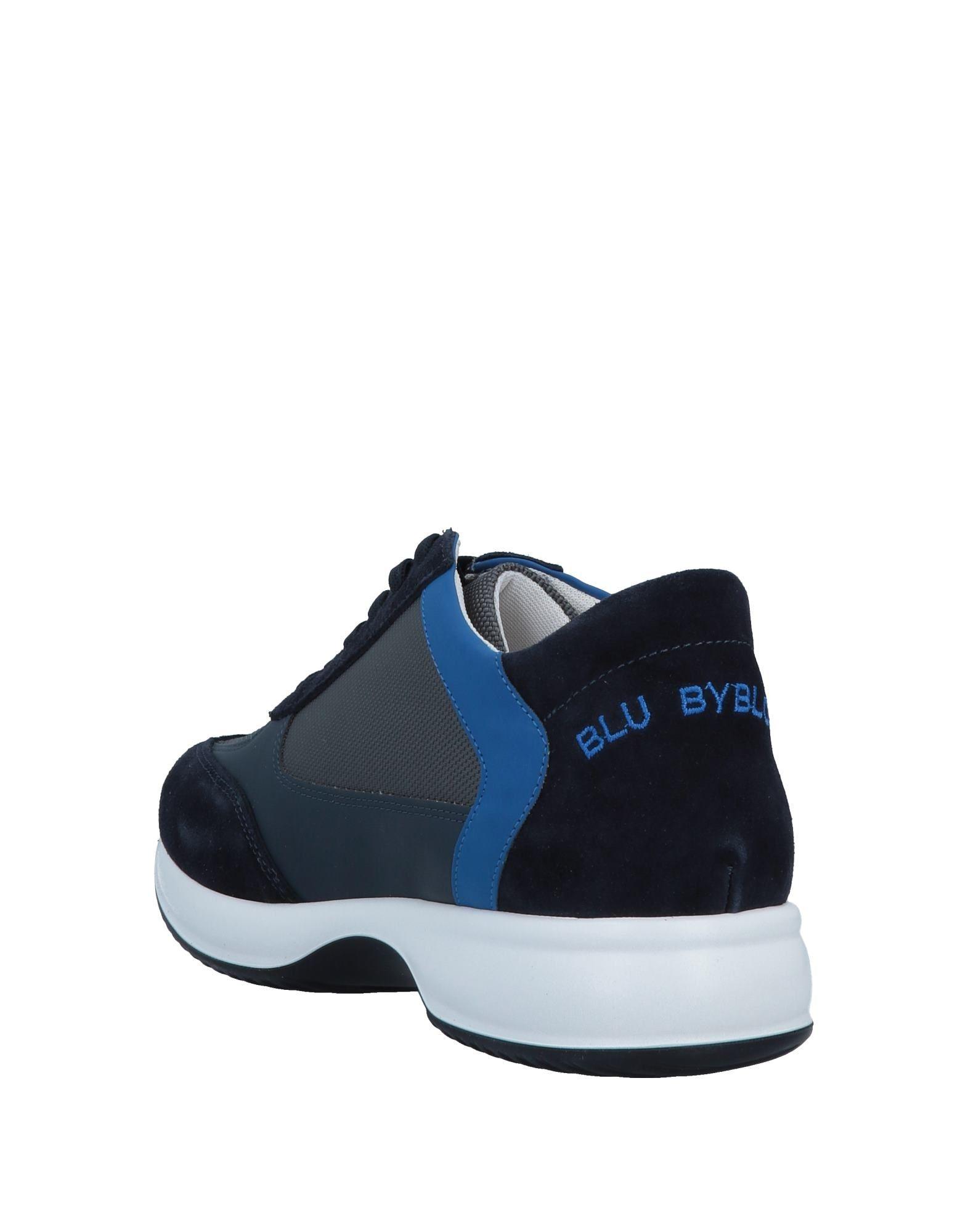 Blu Byblos Leather Low-tops & Sneakers in Dark Blue (Blue) for Men | Lyst