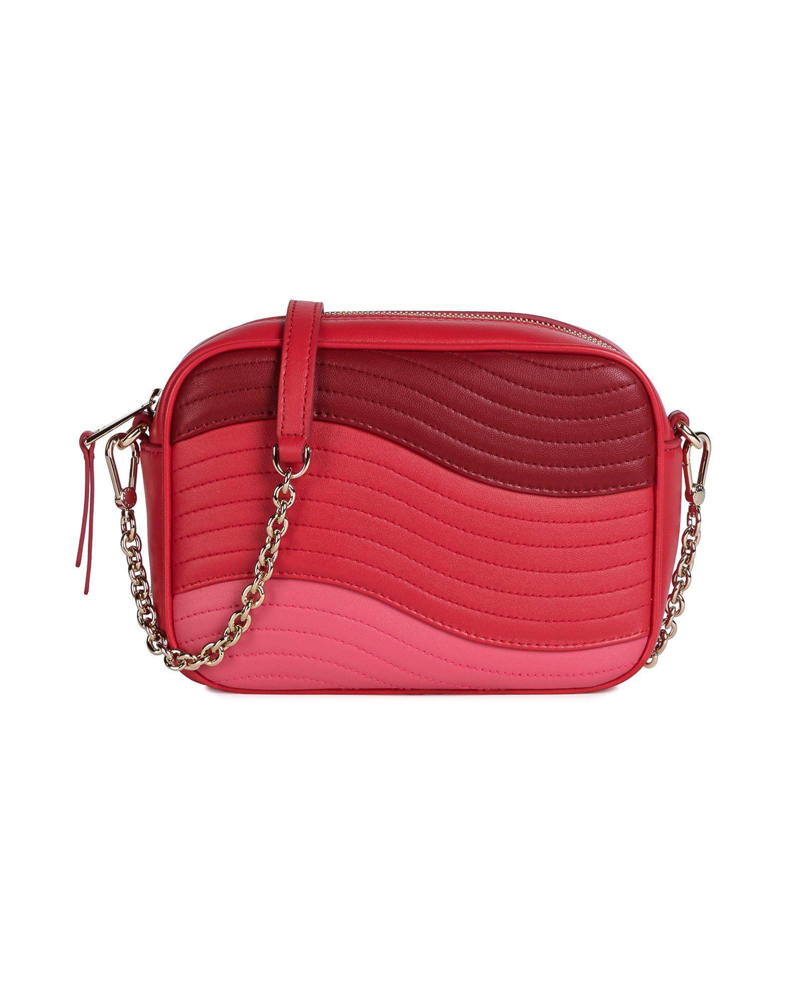 women's red cross body bags