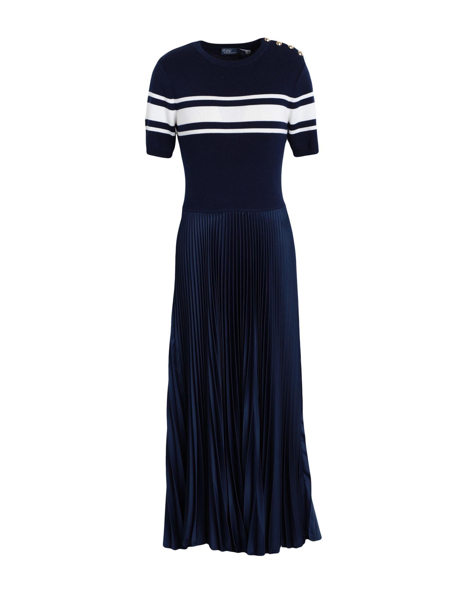 Polo Ralph Lauren Long Dress in Blue | Lyst