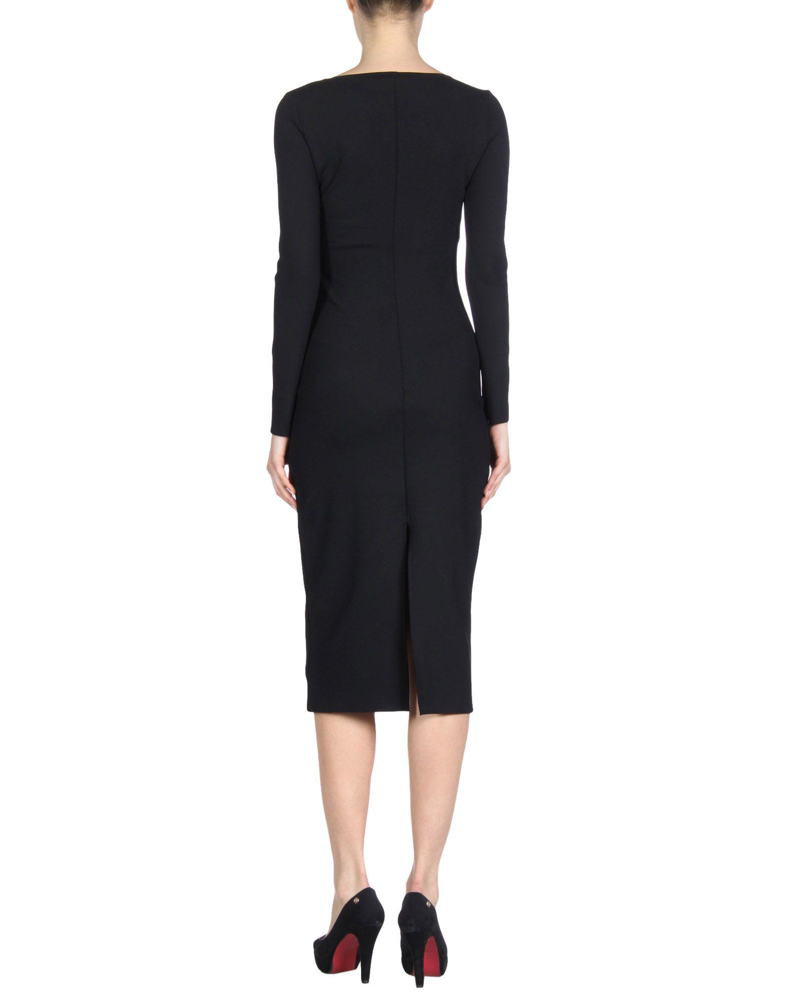 The Row Synthetic Knee-length Dress in Black - Lyst