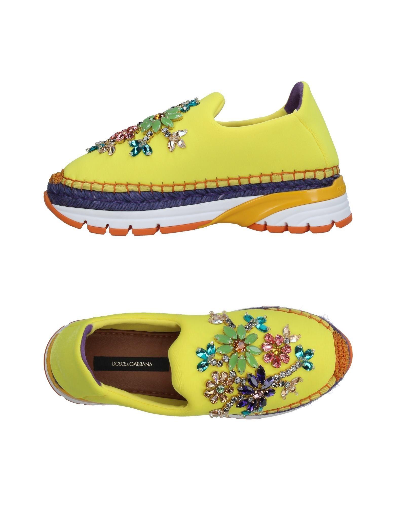 dolce & gabbana yellow shoes
