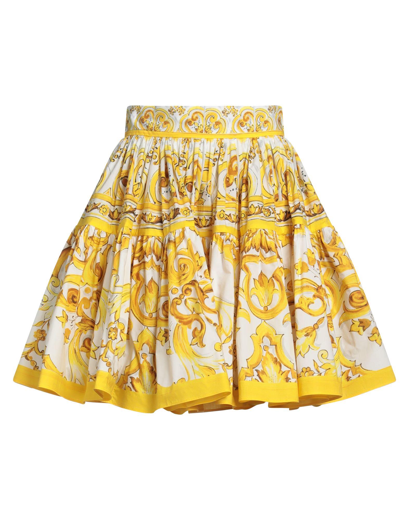 Yellow Dolce & Gabbana Skirts for Women | Lyst