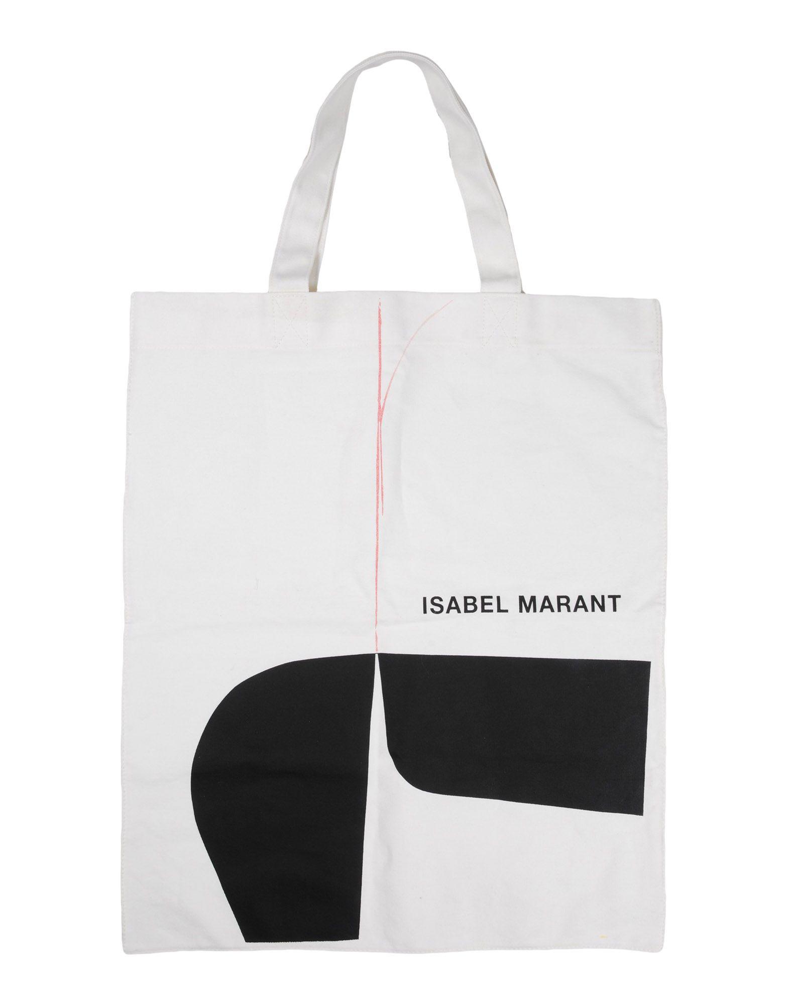indhente Tablet pianist Isabel Marant Canvas Handbag in White - Lyst