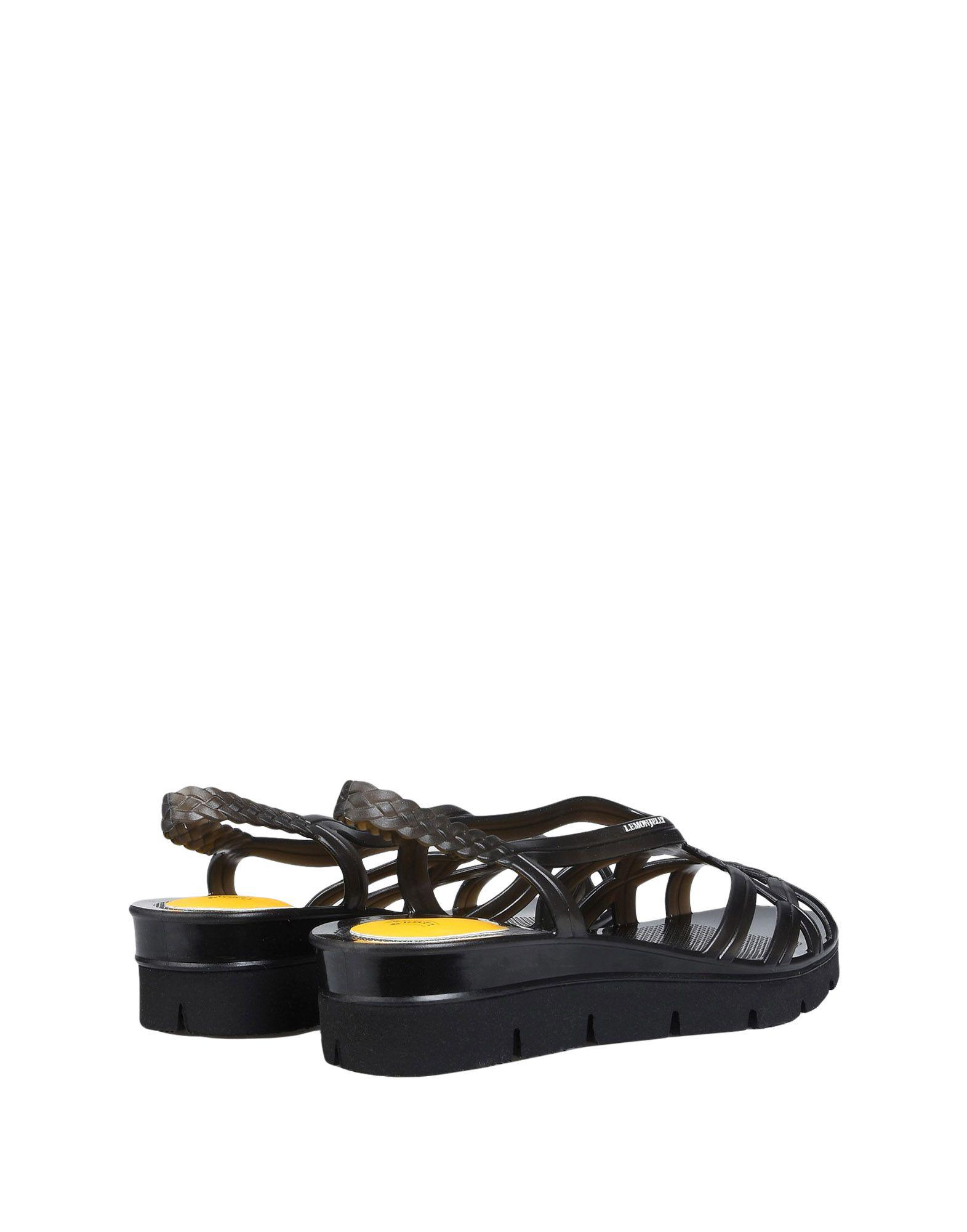 Lemon Jelly Rubber Sandals in Black - Lyst