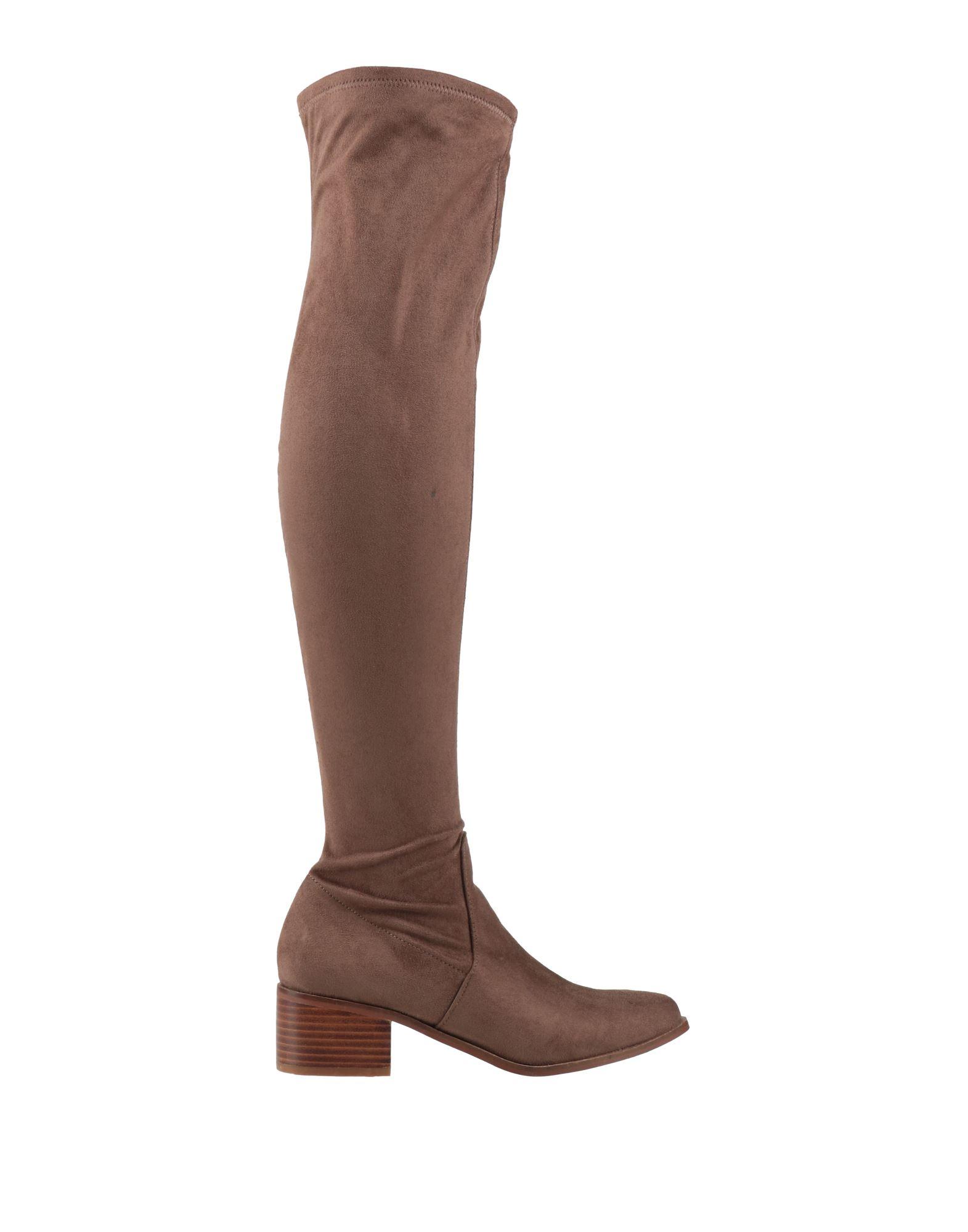 Brown Overknee Stiefel Amazon Luoika Women's Extra Wide Calf Knee