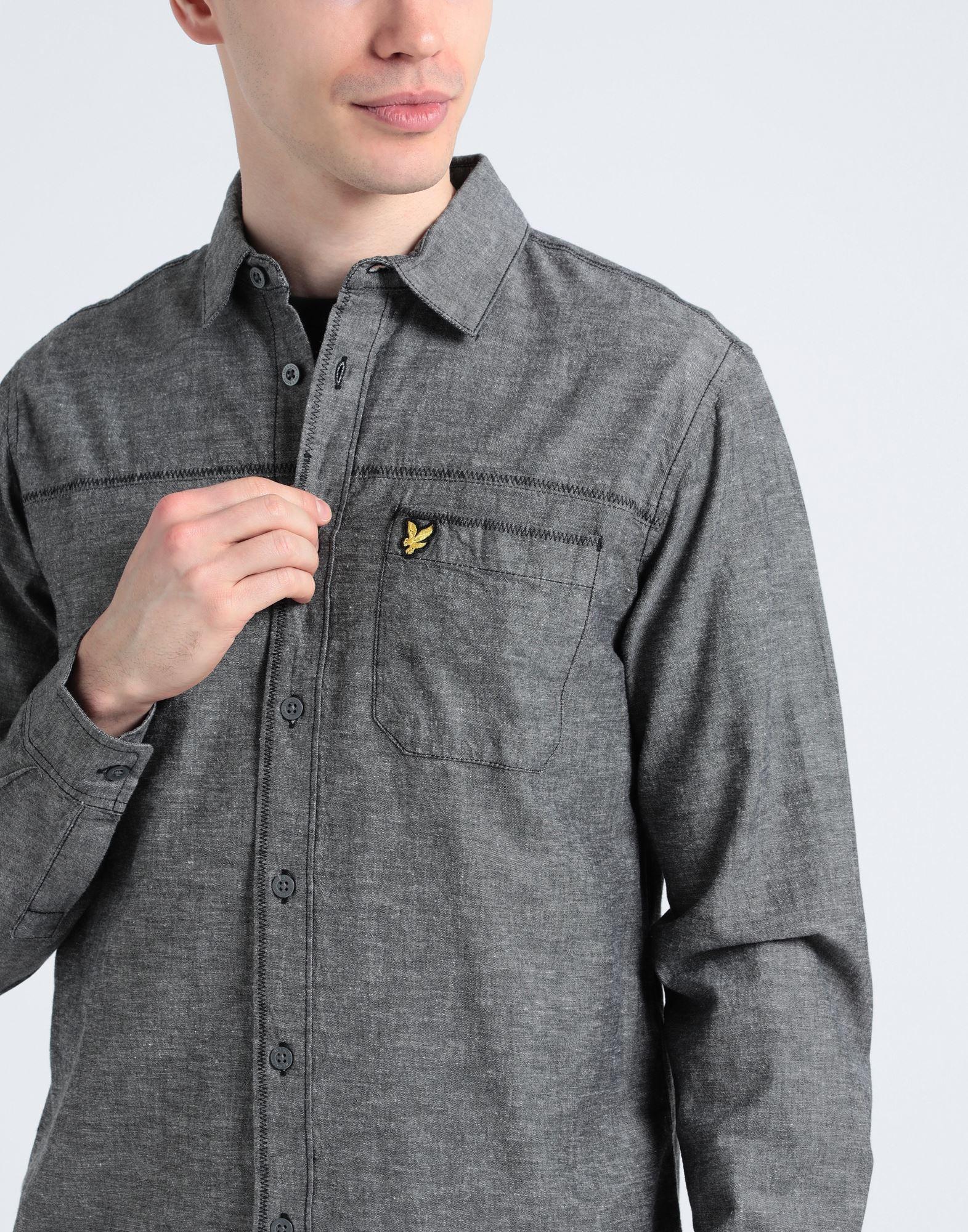 Chemise Casual Homme Lyle & Scott En Coton - Taille L (étiquette XL) - Manches Longues
