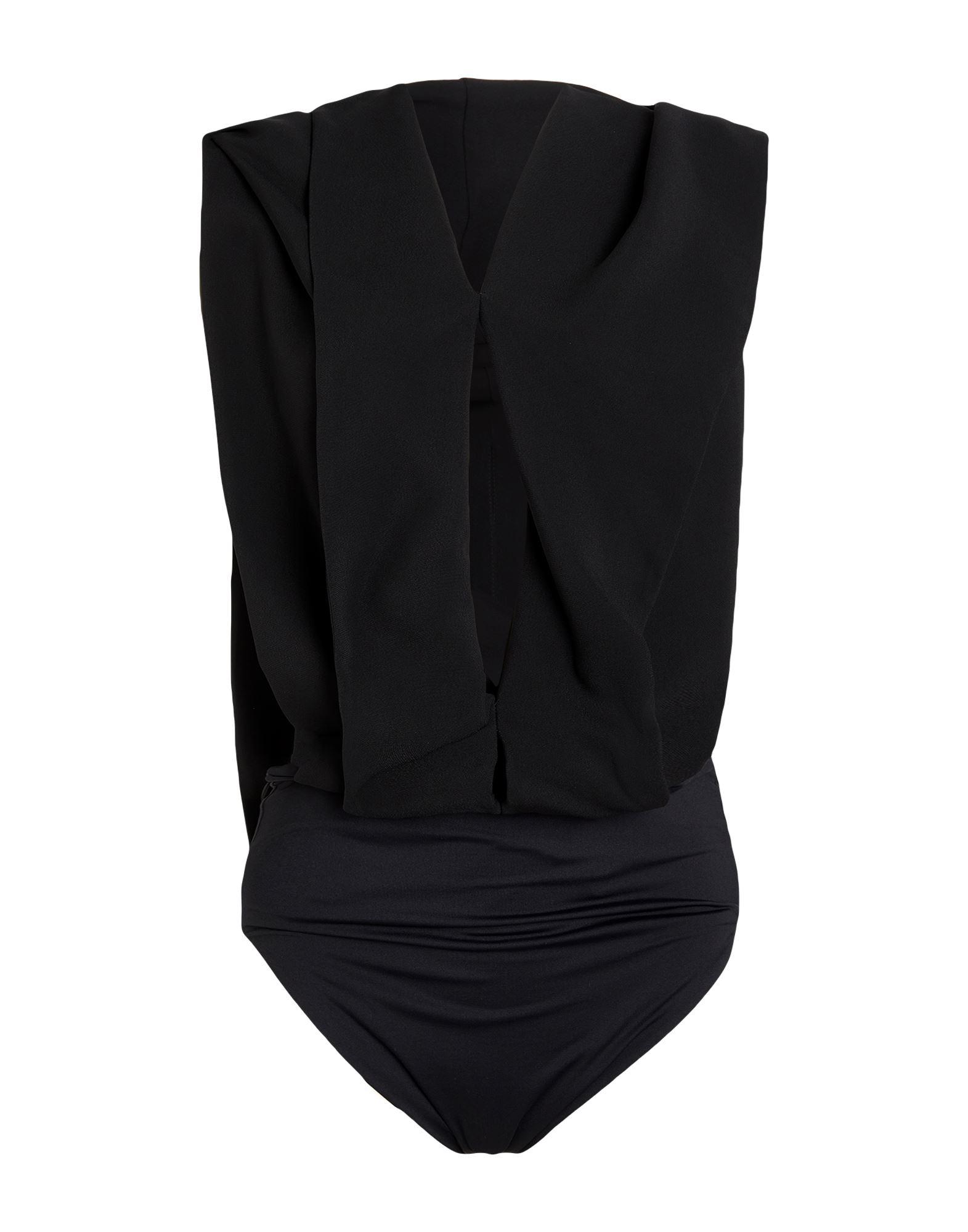Ferragamo Bodysuit Viscose, Polyamide, Elastane in Black | Lyst