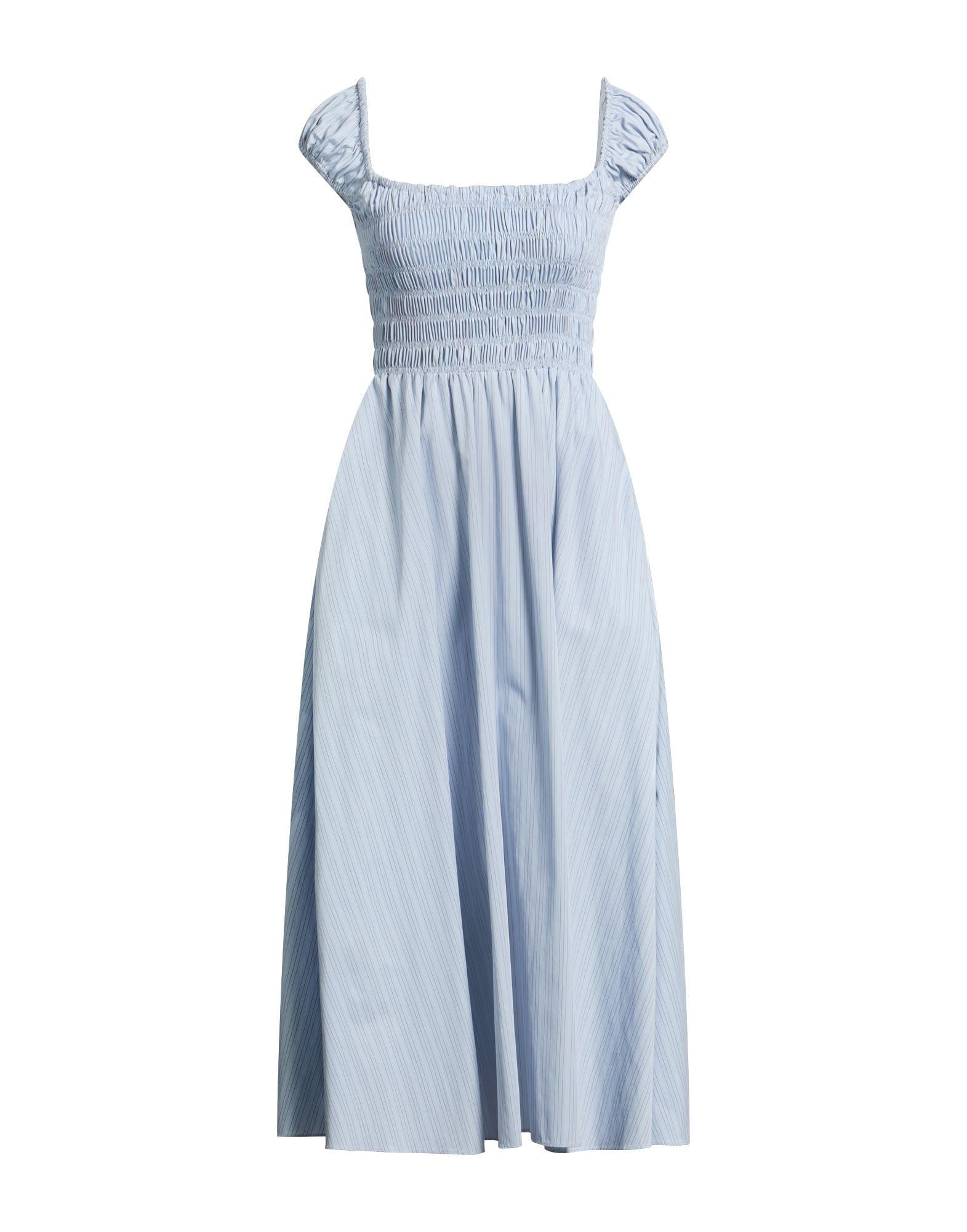 knee length dresses for ladies Yellow Floral Midi Dress by Free People | Puff Sleeve