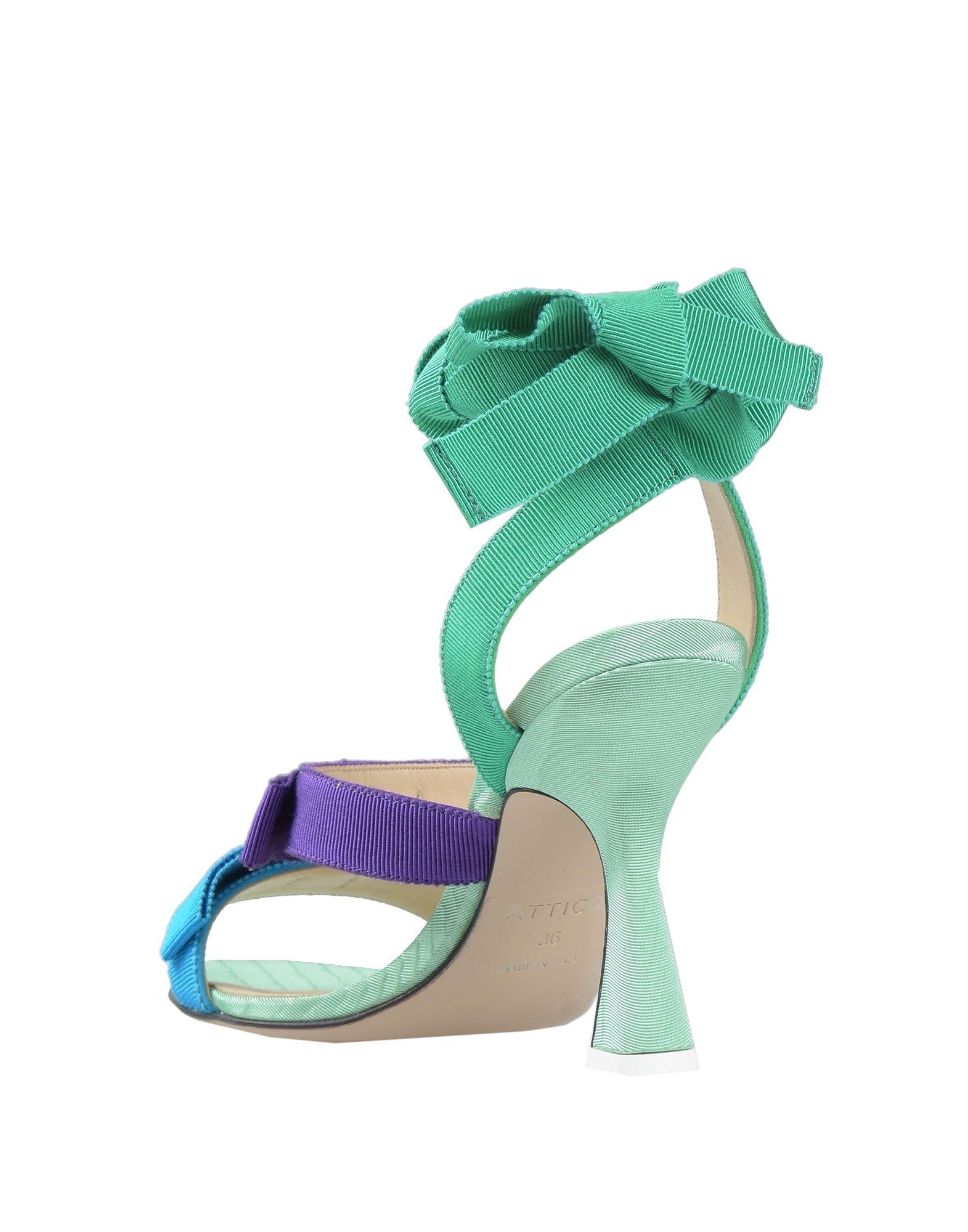 The Attico Satin Sandals in Azure (Blue) - Lyst