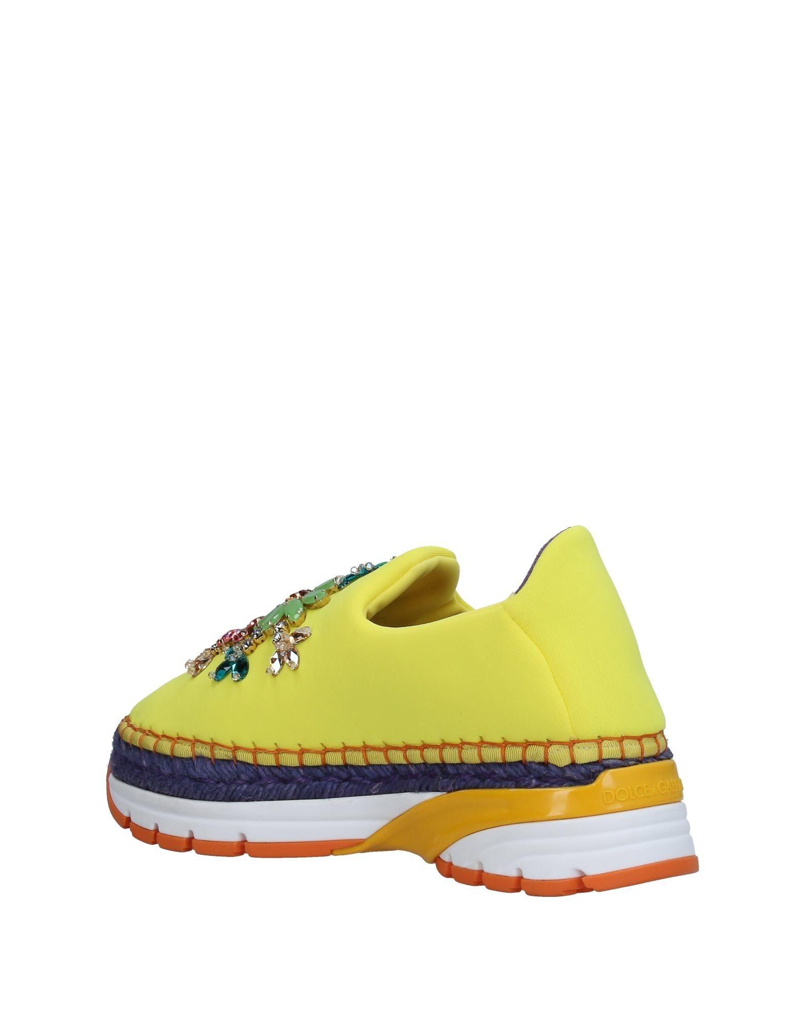 dolce and gabbana yellow and black sneakers