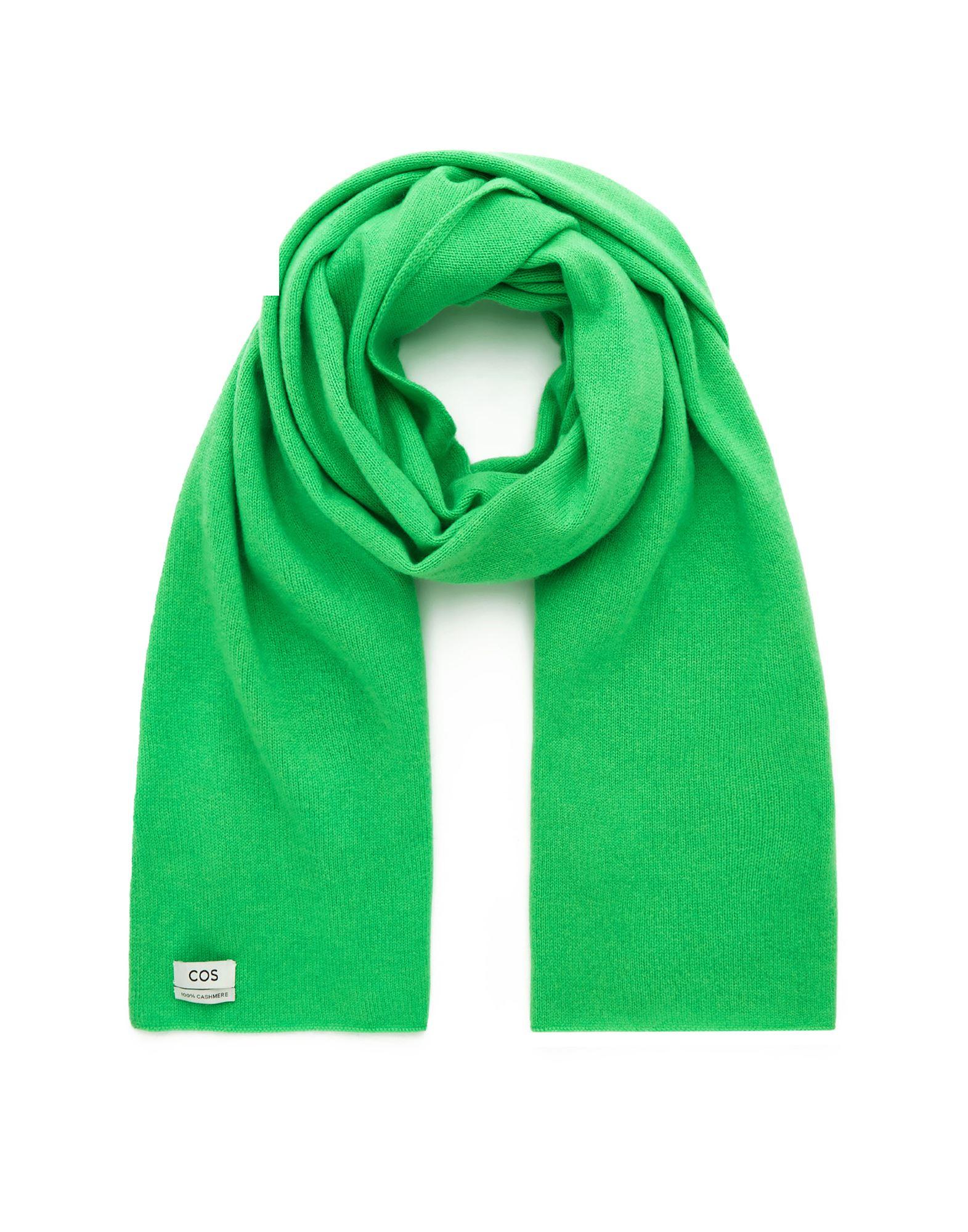 COS Pure Cashmere Scarf in Green | Lyst