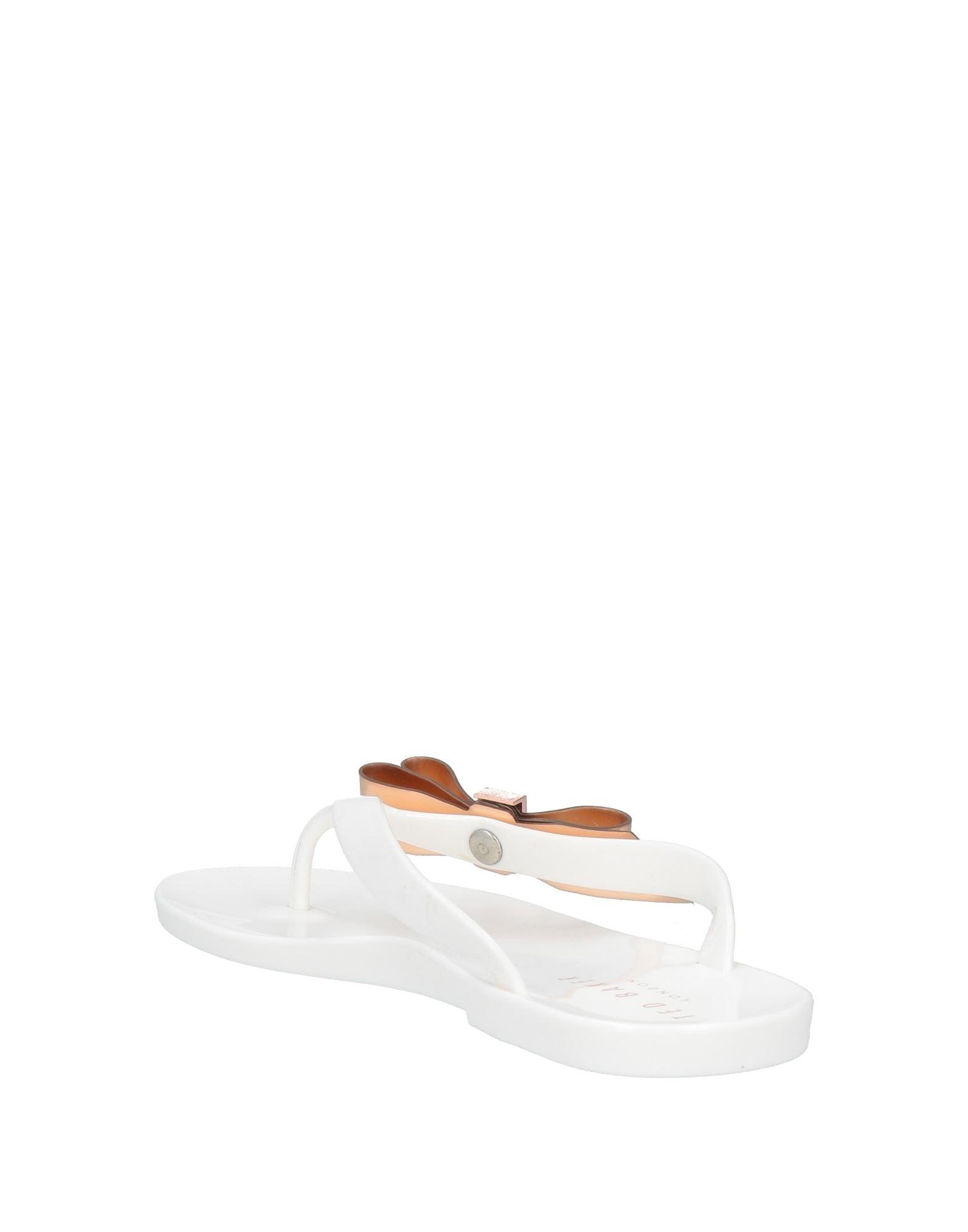 Ted Baker Thong Sandal in White | Lyst